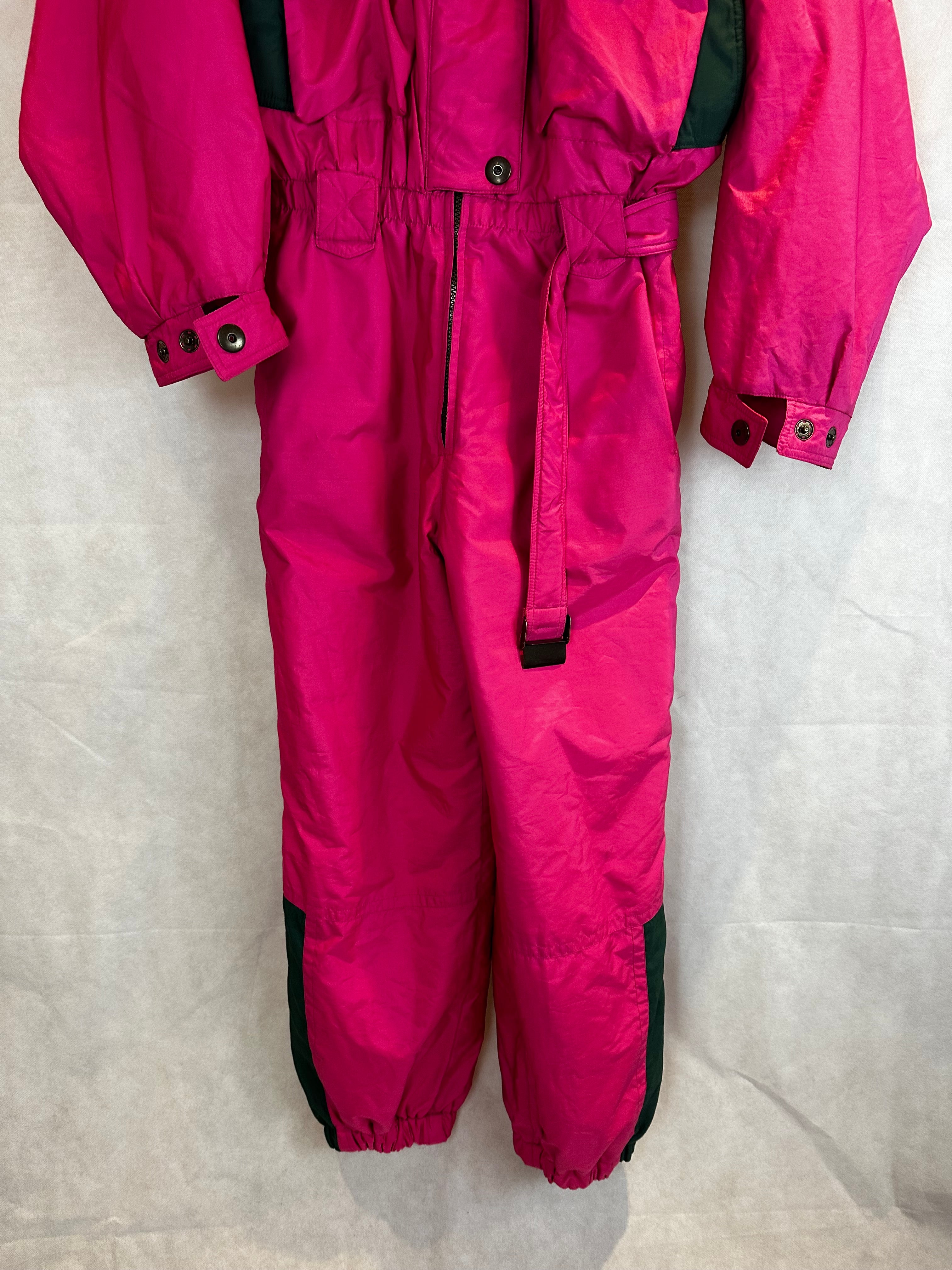 Vintage Skioverall von Elho in Rosa in M