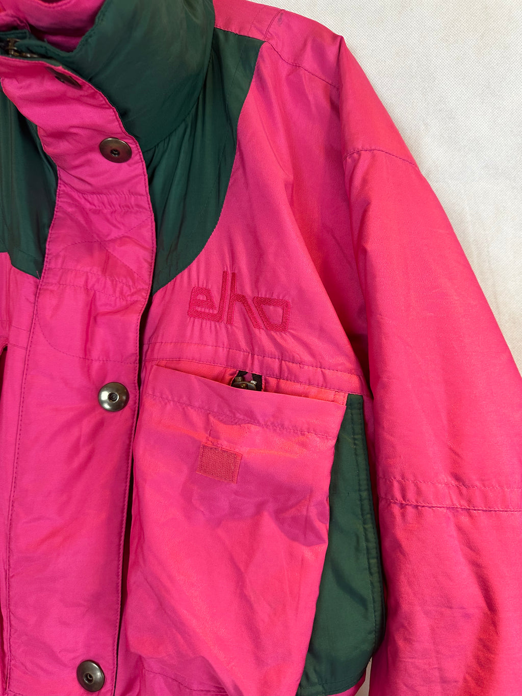 Vintage Skioverall von Elho in Rosa in M