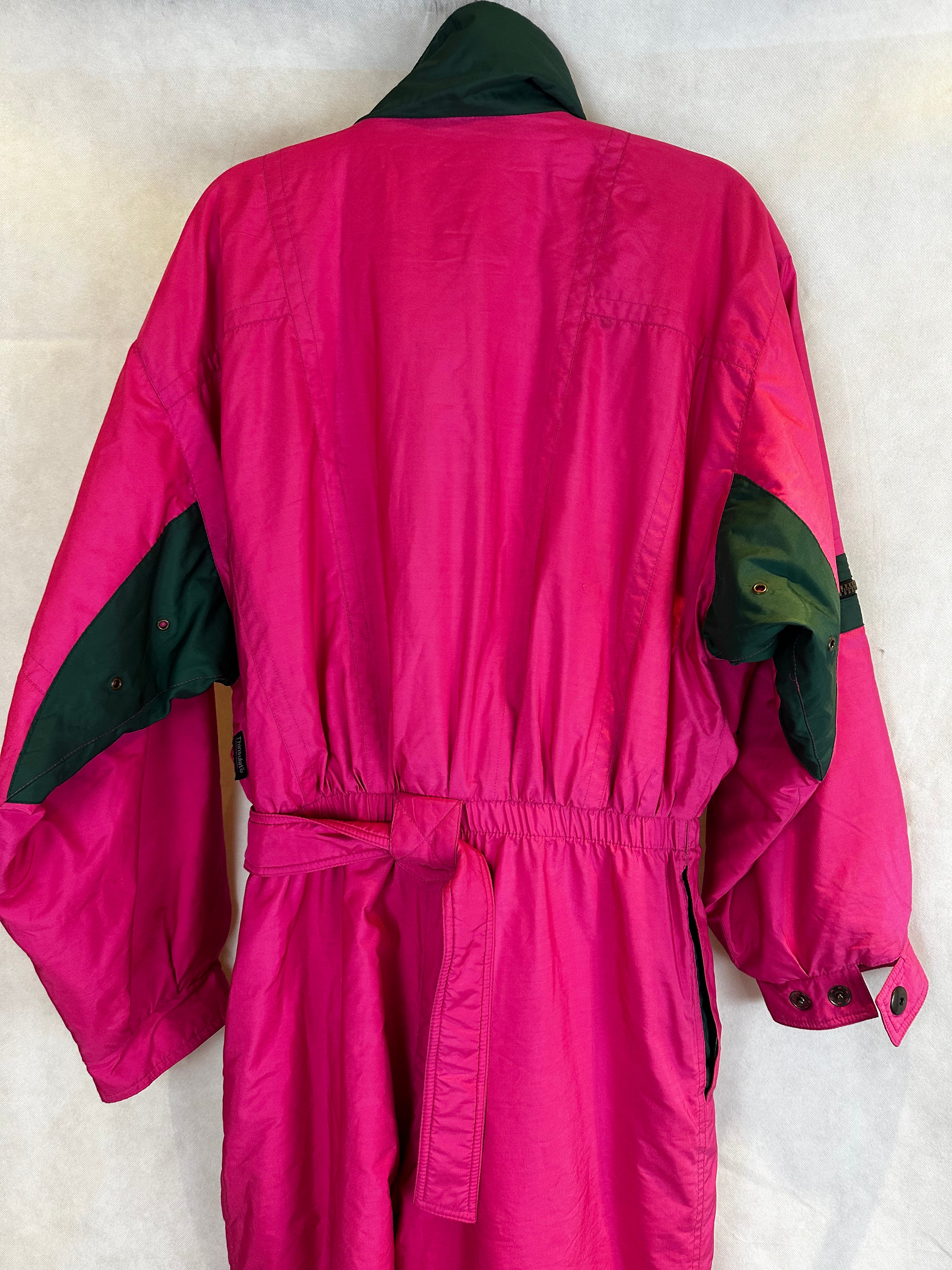Vintage Skioverall von Elho in Rosa in M