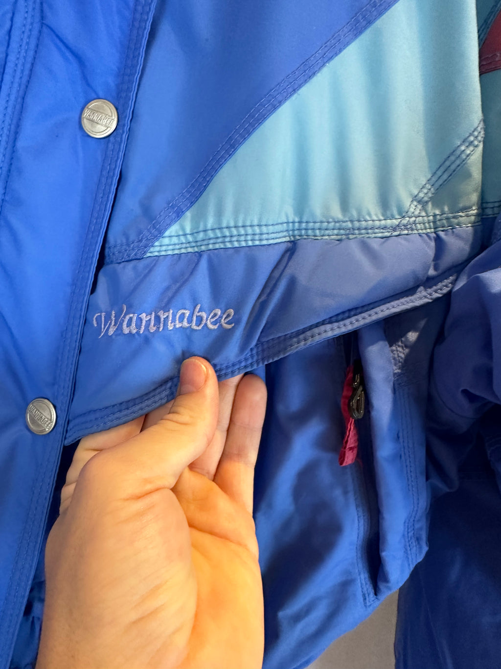 Vintage Skioverall von Wannabee in blau in M SIZE 42