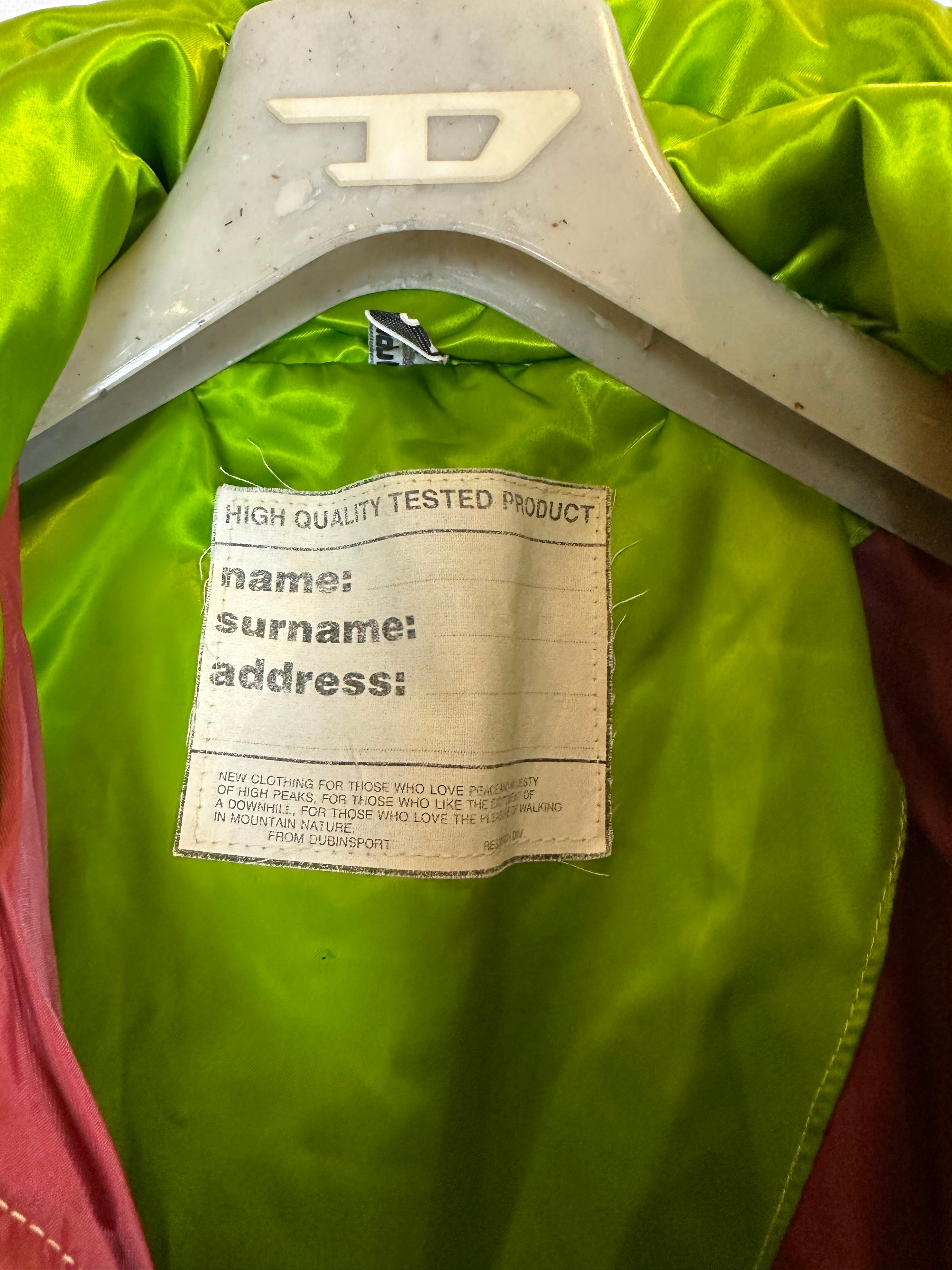 Vintage Skioverall in Grün mit glanz S/M