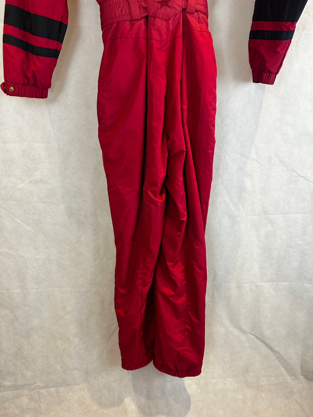 Vintage Skioverall von BOGNER komplett NEU in rot