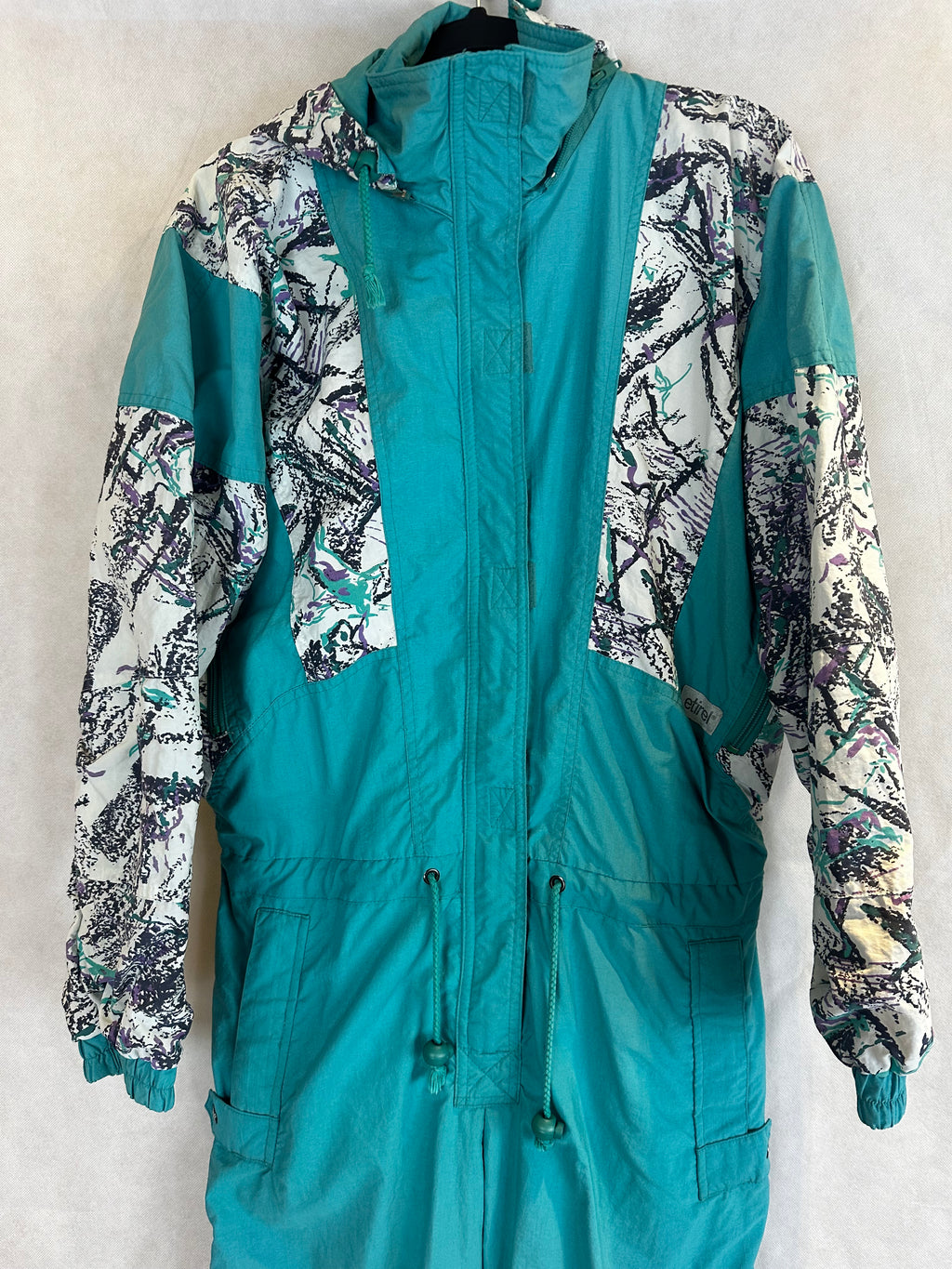 Vintage Skioverall von Etirel in M/S blau
