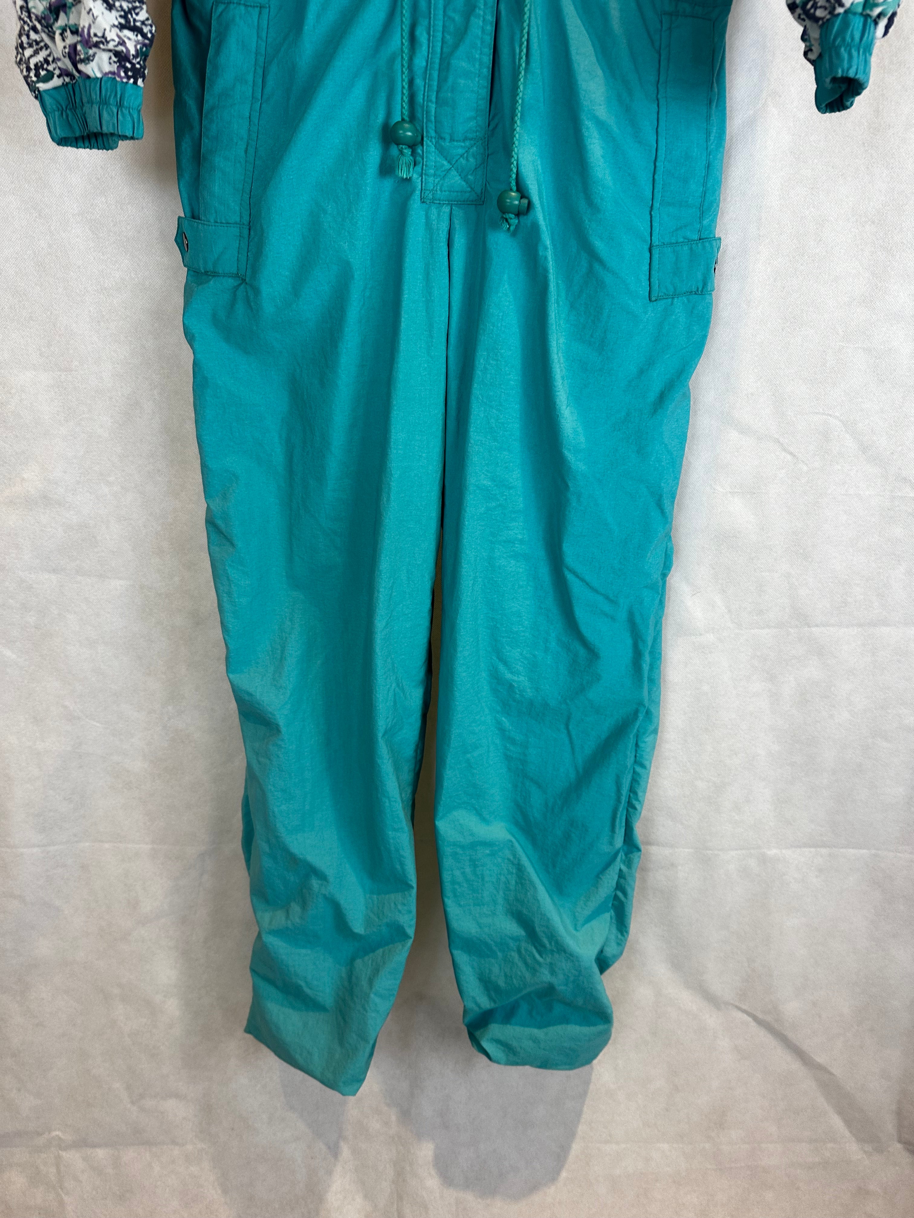 Vintage Skioverall von Etirel in M/S blau