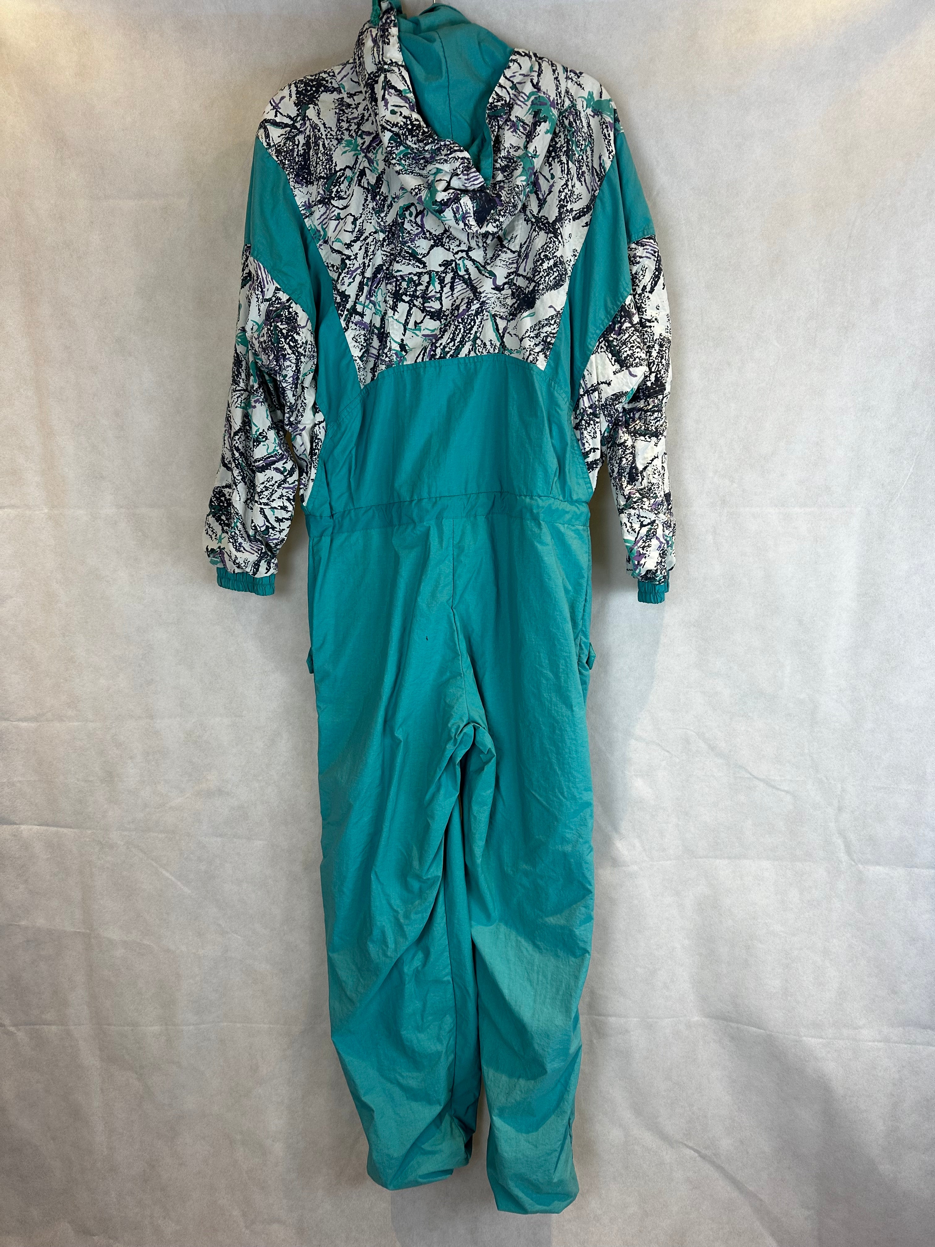 Vintage Skioverall von Etirel in M/S blau