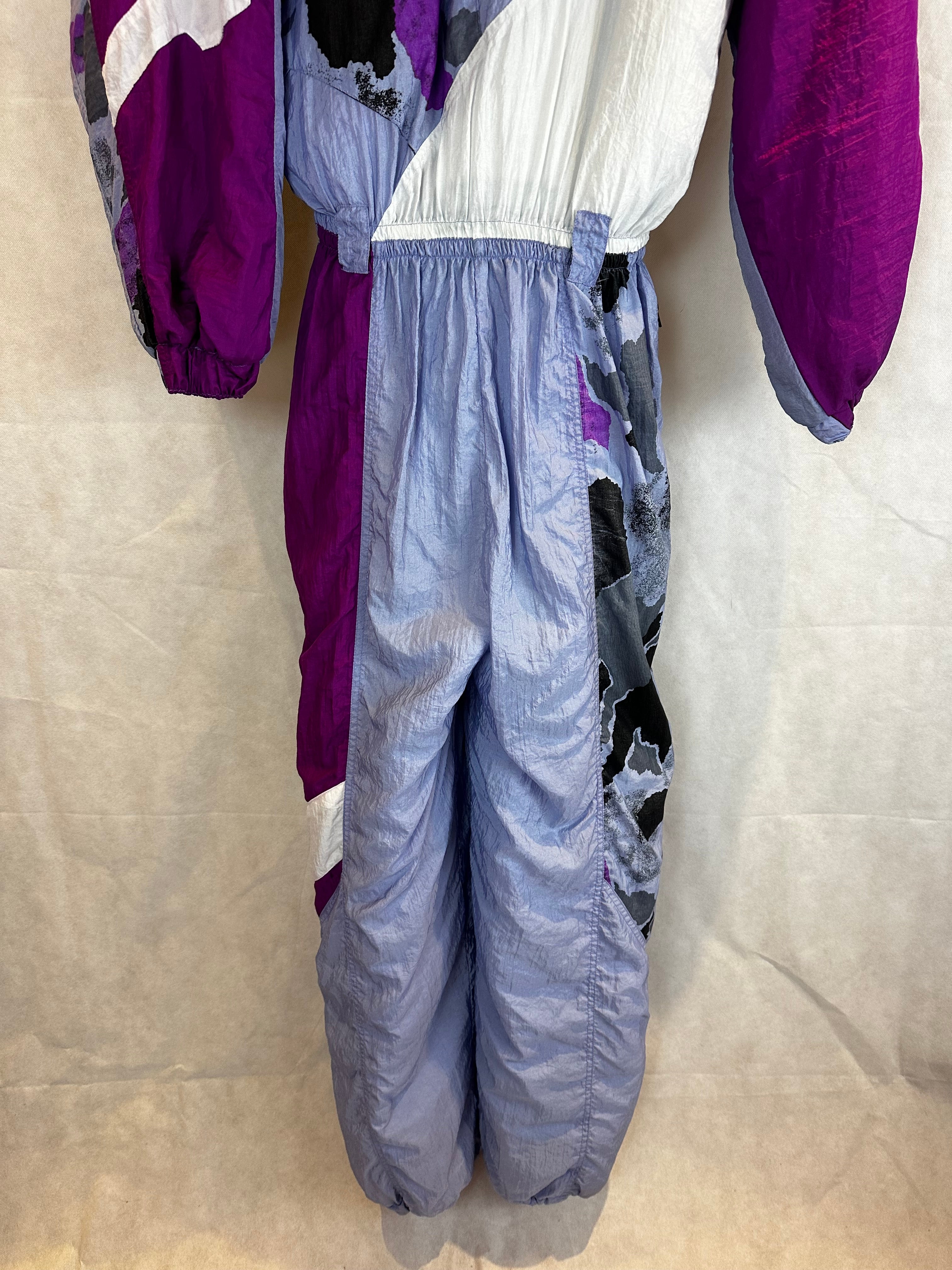 Vintage Skioverall von SnowSki in Lila in L