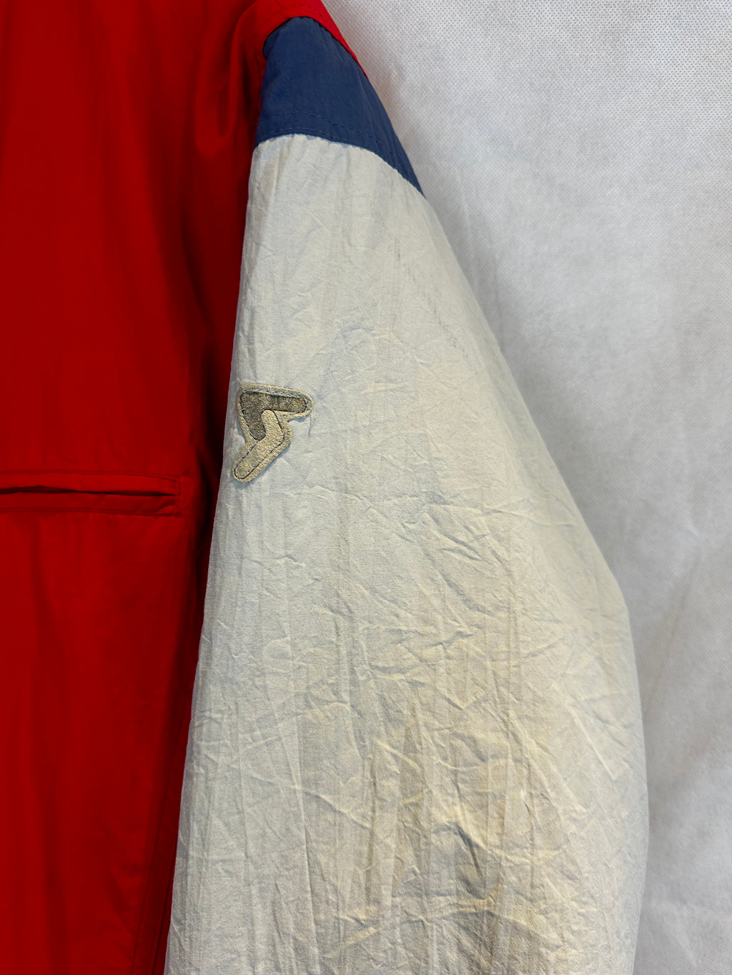 Vintage Skioverall von Schöffel in rot/weiss in L/XL