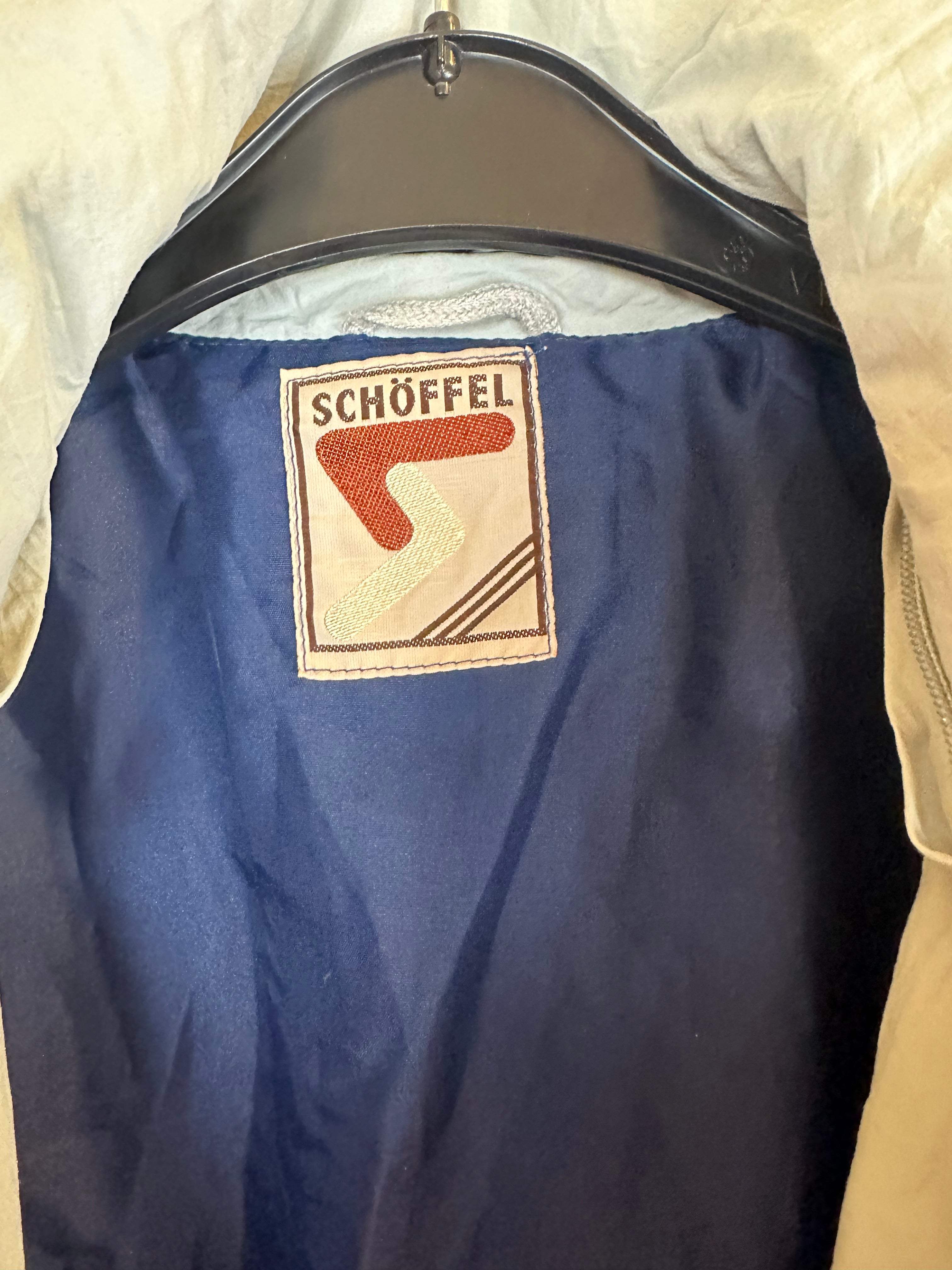 Vintage Skioverall von Schöffel in rot/weiss in L/XL