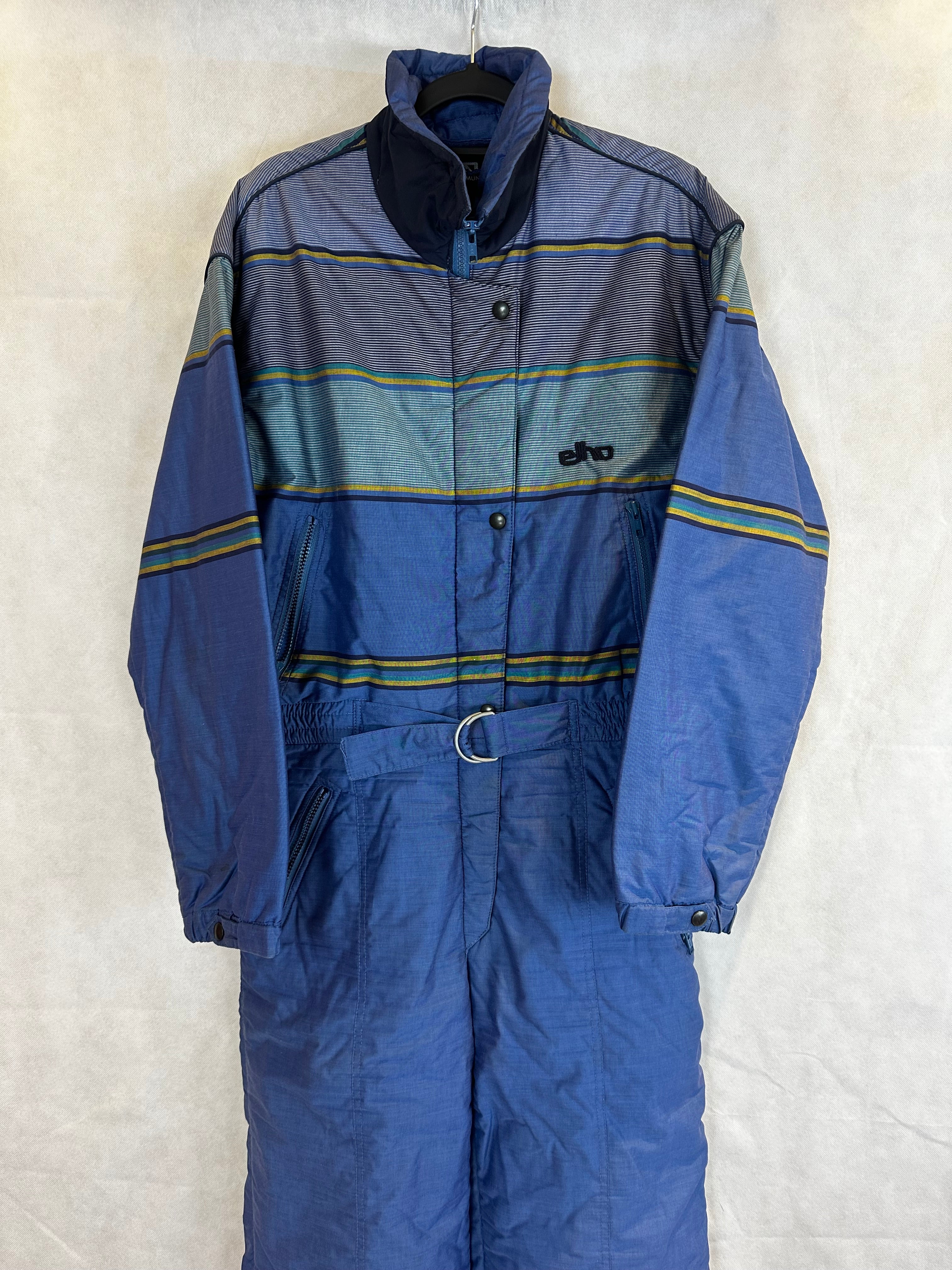 Vintage Skioverall von Elho in blau in M