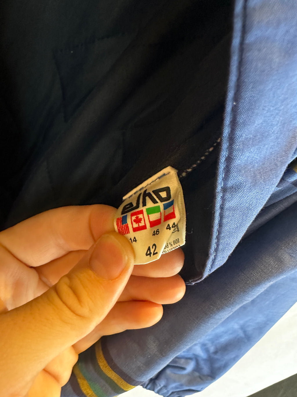 Vintage Skioverall von Elho in blau in M