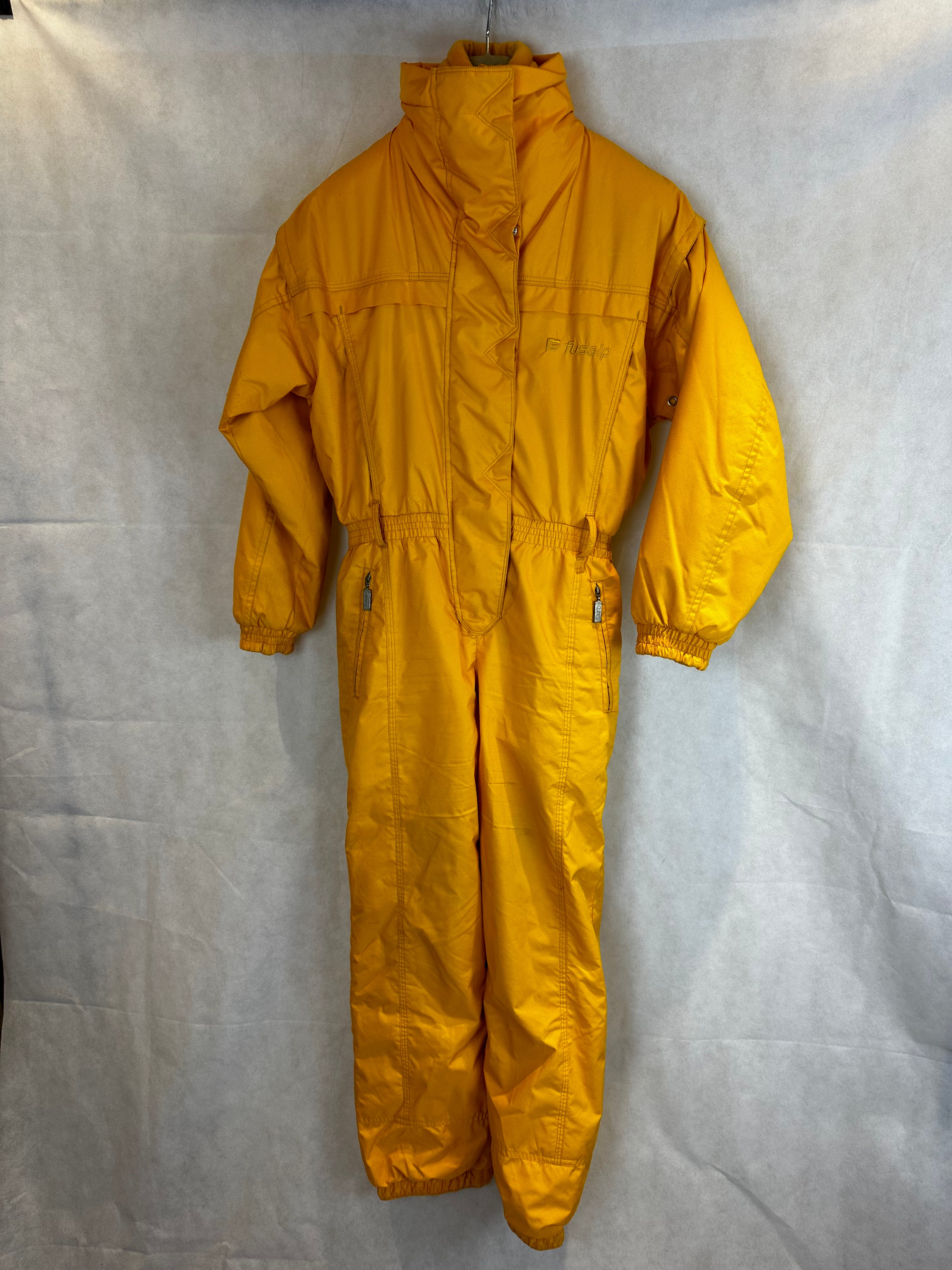 Vintage Skioverall in organge in S/M