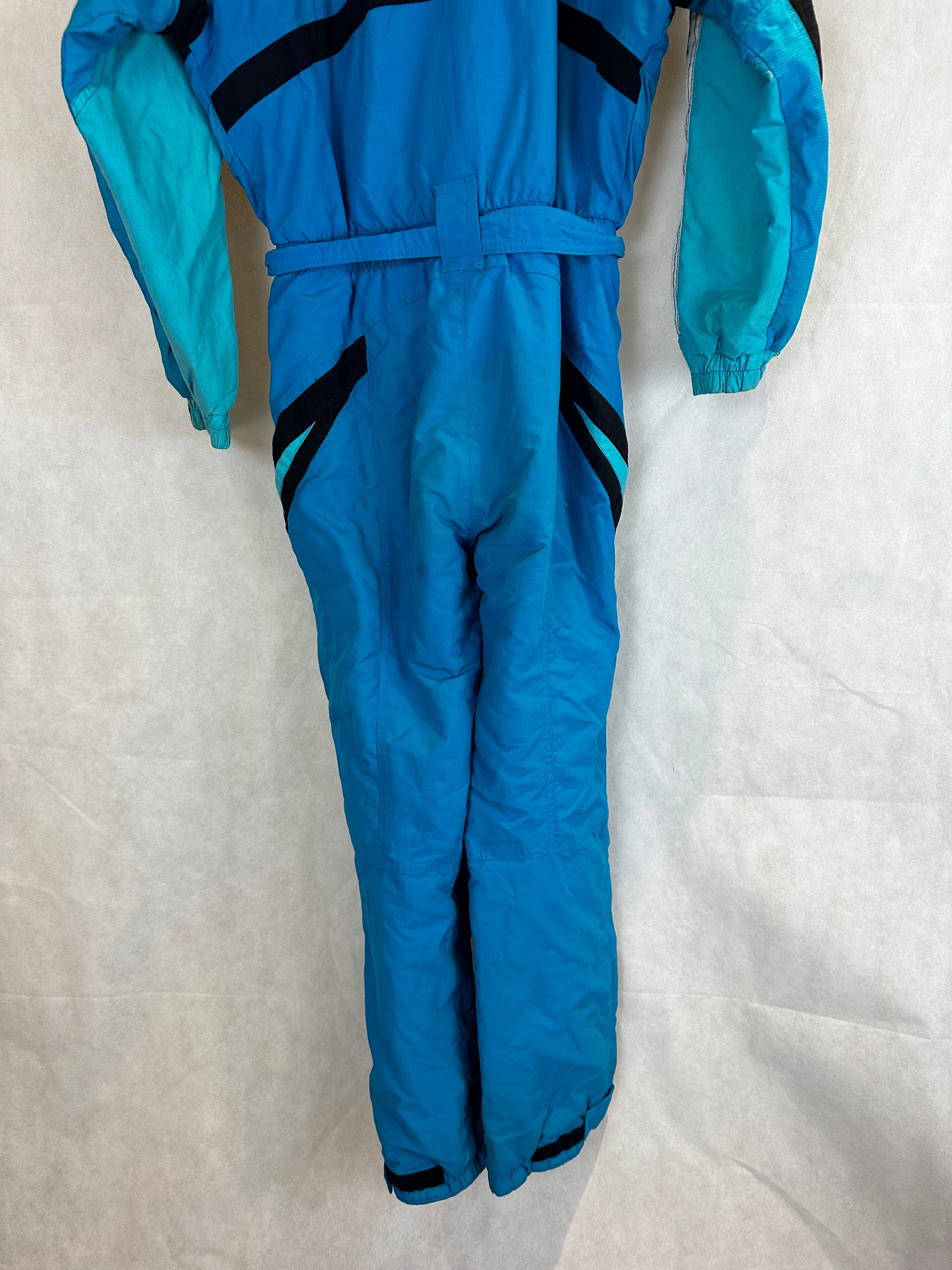 Vintage Skioverall in blau von Collmar in S/M
