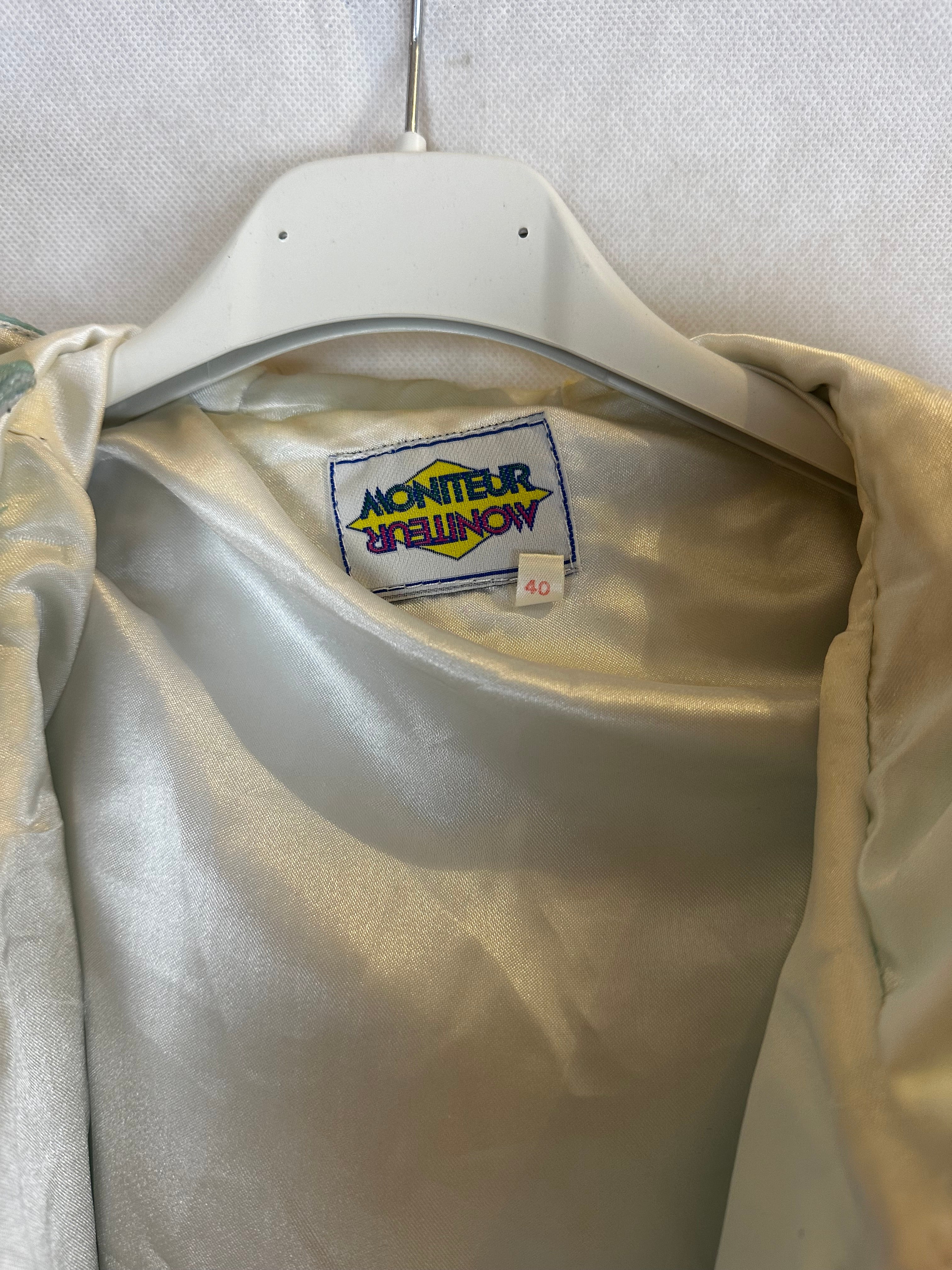 Vintage Skioverall in Turkis in M/S