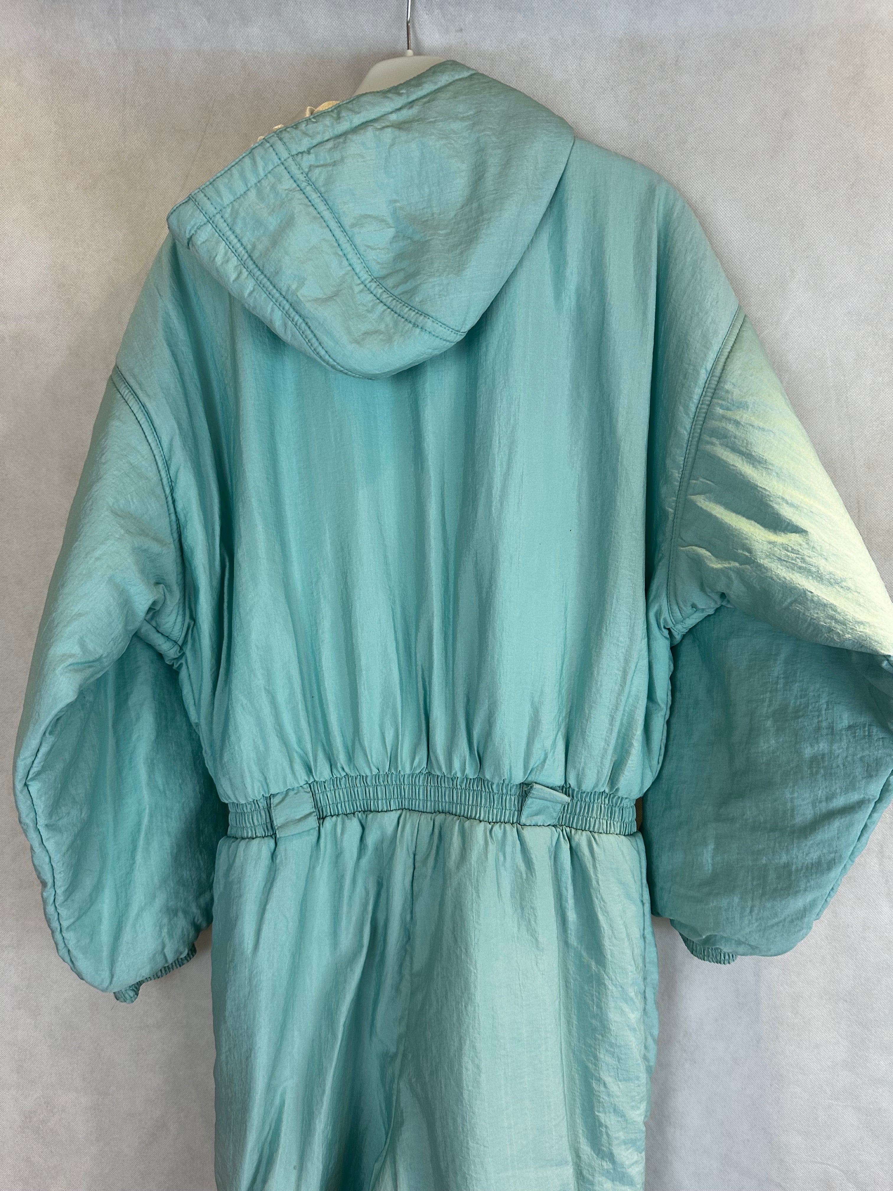 Vintage Skioverall in Turkis in M/S