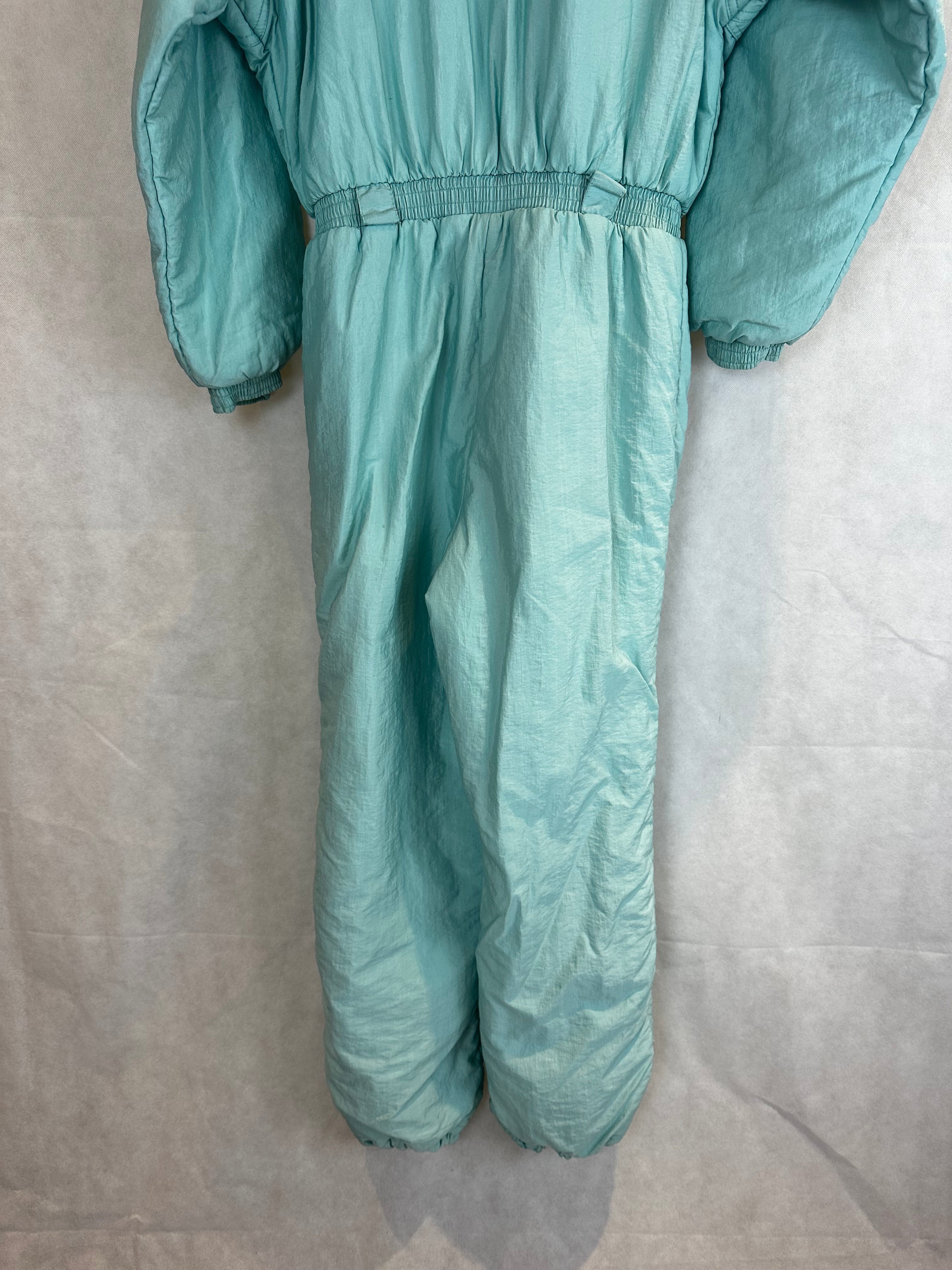 Vintage Skioverall in Turkis in M/S