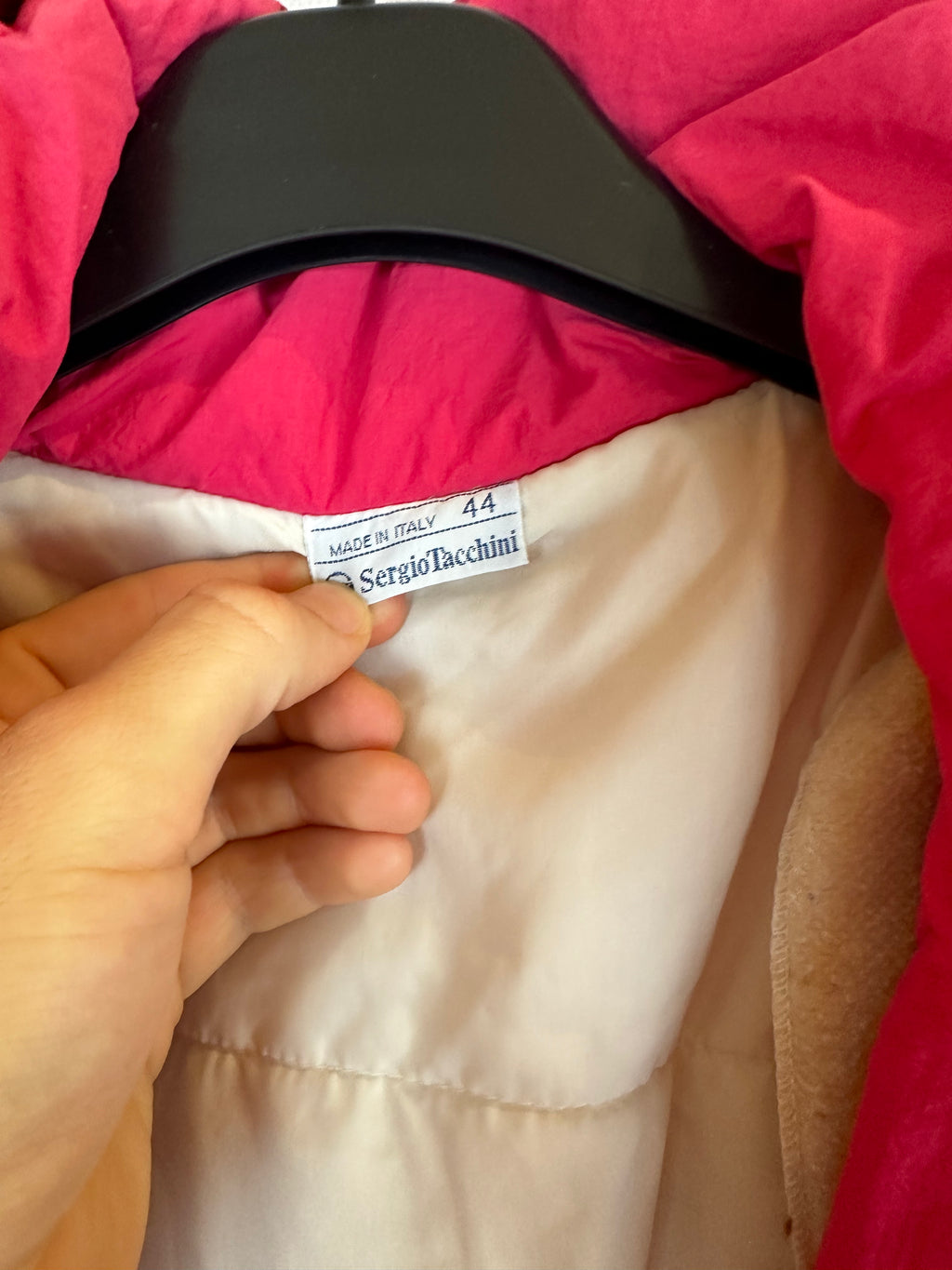 Vintage Skioverall von Sergio tachi in rosa/gold S/M