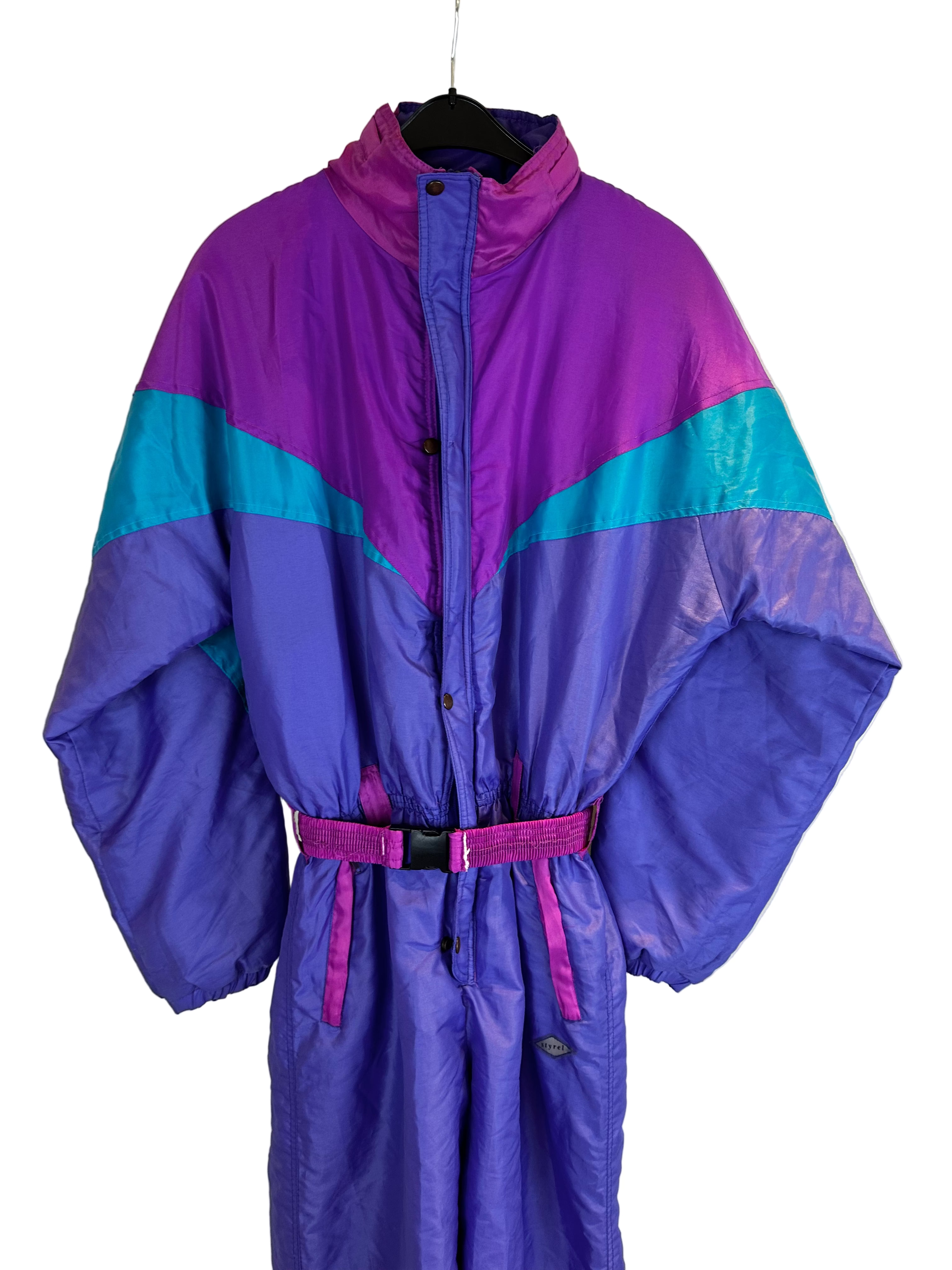 Vintage Skioverall von in blau/lila in L