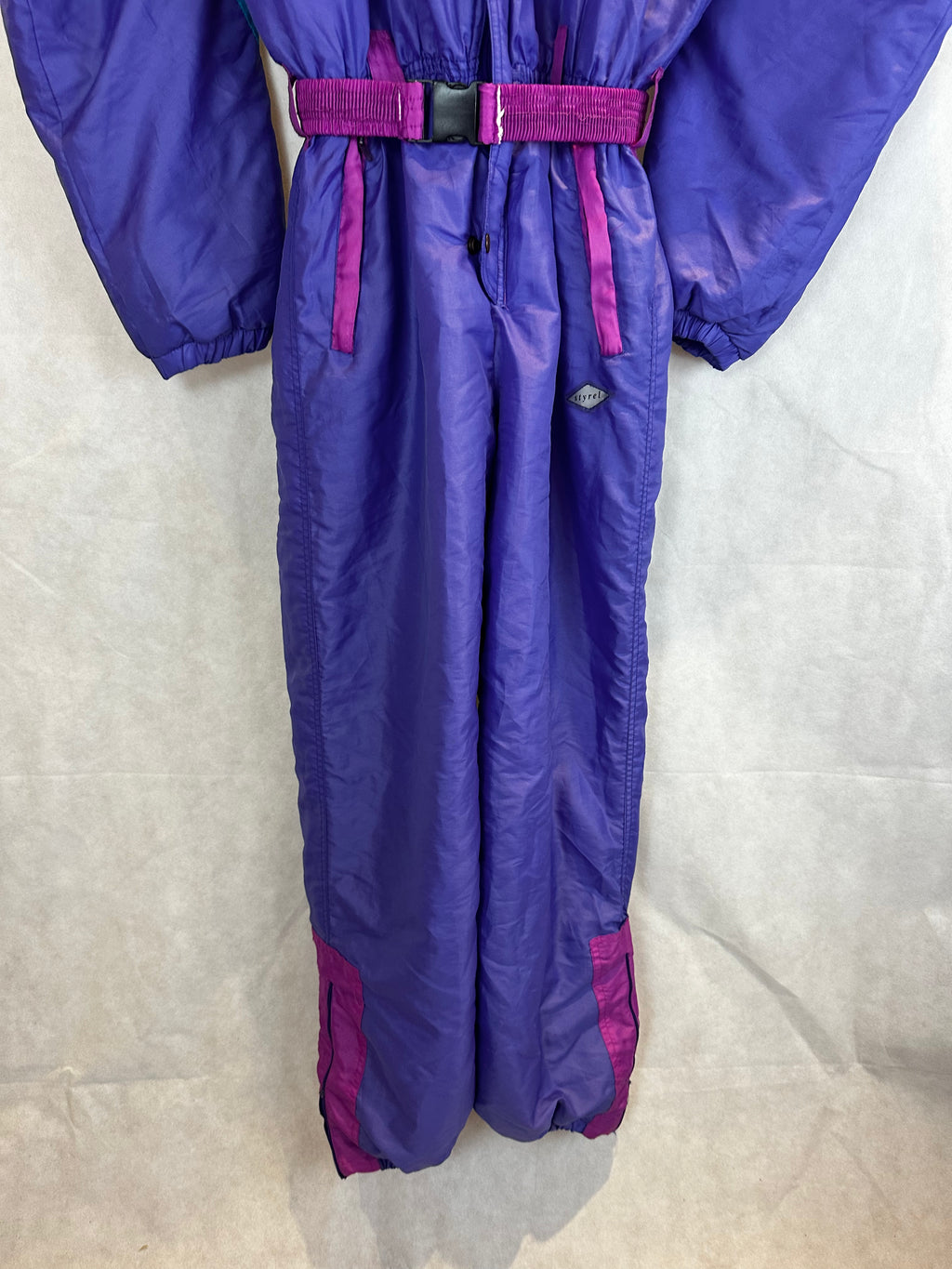 Vintage Skioverall von in blau/lila in L
