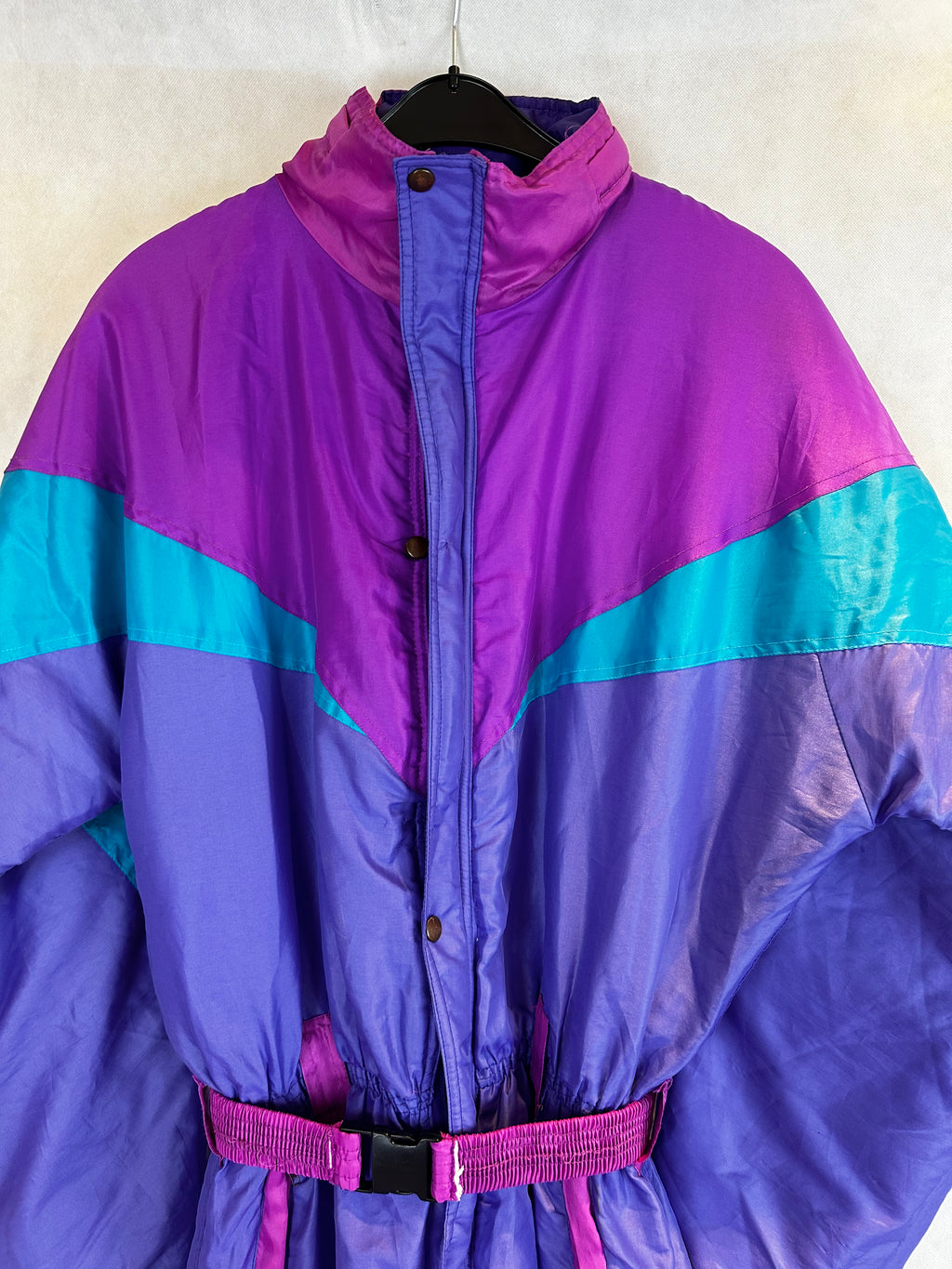 Vintage Skioverall von in blau/lila in L