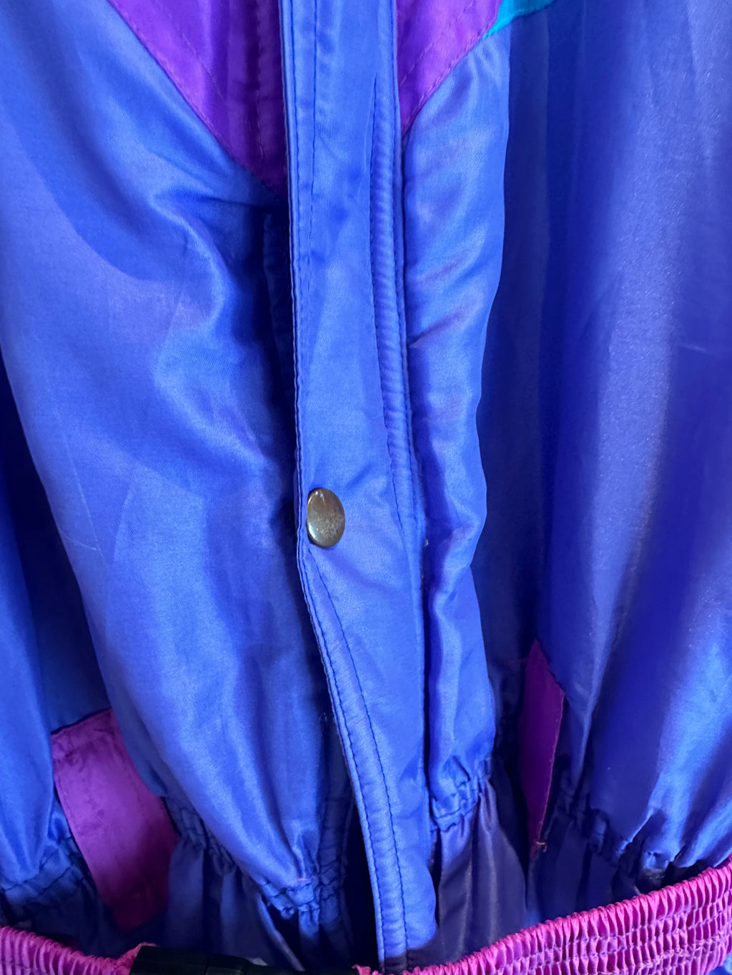 Vintage Skioverall von in blau/lila in L