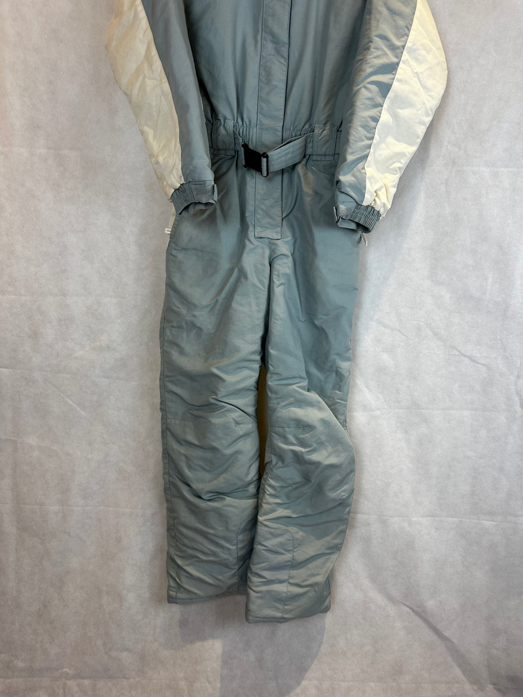 Vintage Skioverall in weiss/grau in S/M