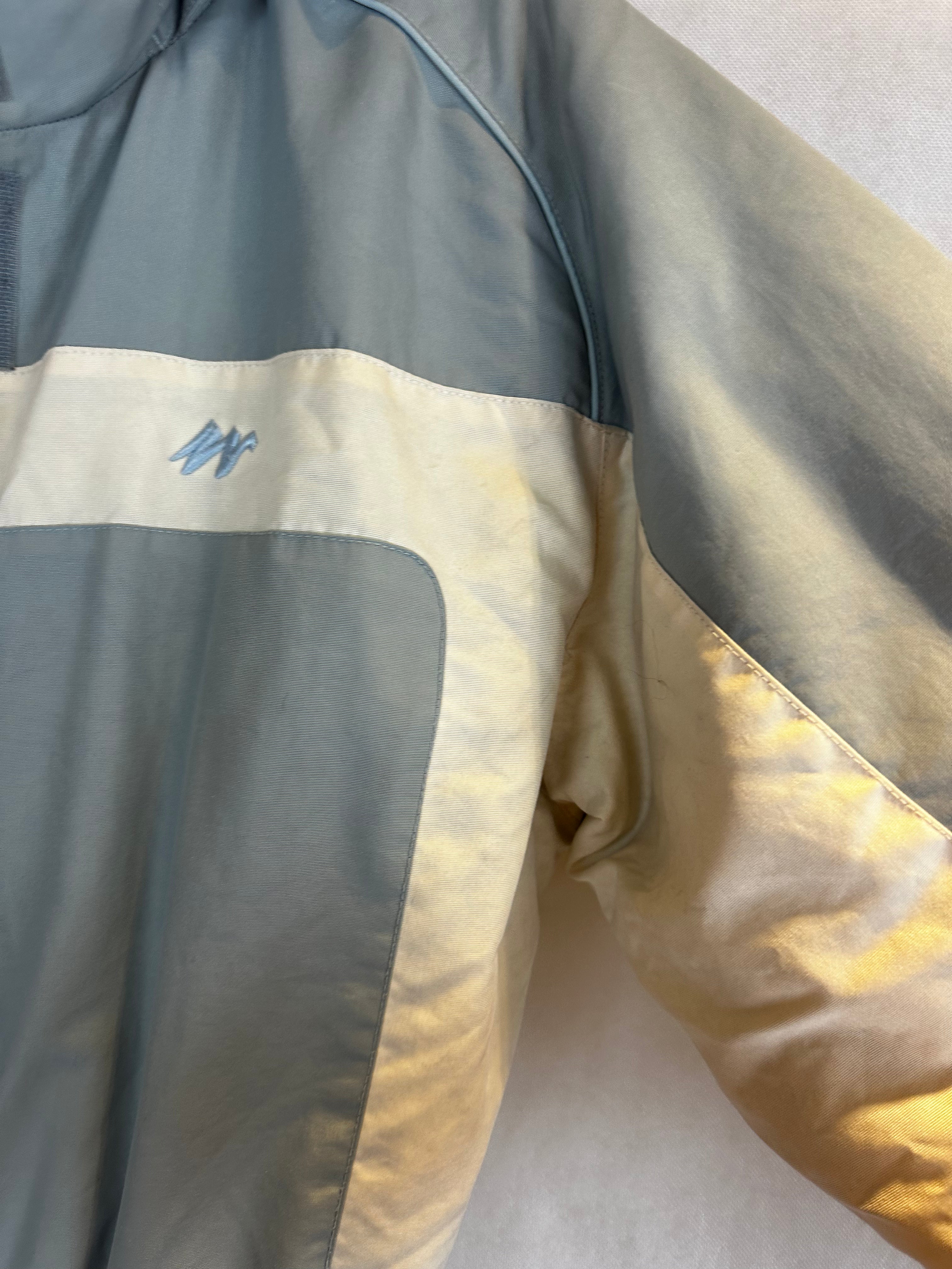 Vintage Skioverall in weiss/grau in S/M