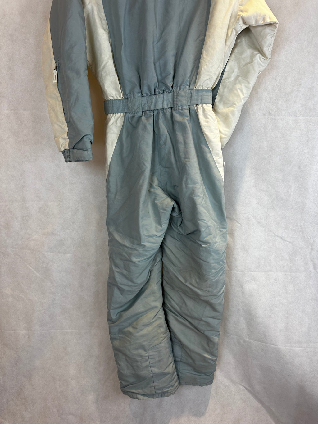 Vintage Skioverall in weiss/grau in S/M