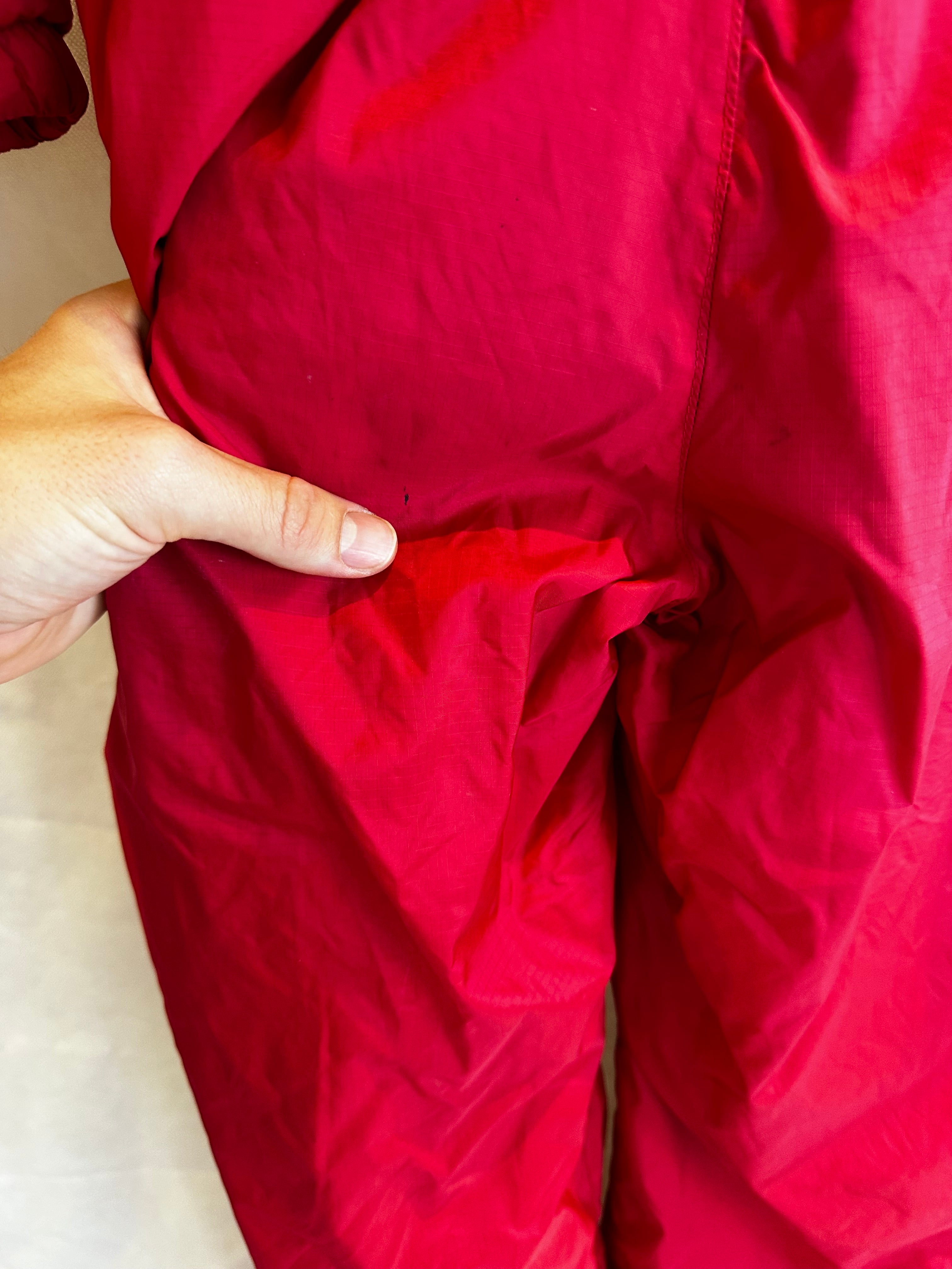 Vintage Skioverall in rot/blau in S