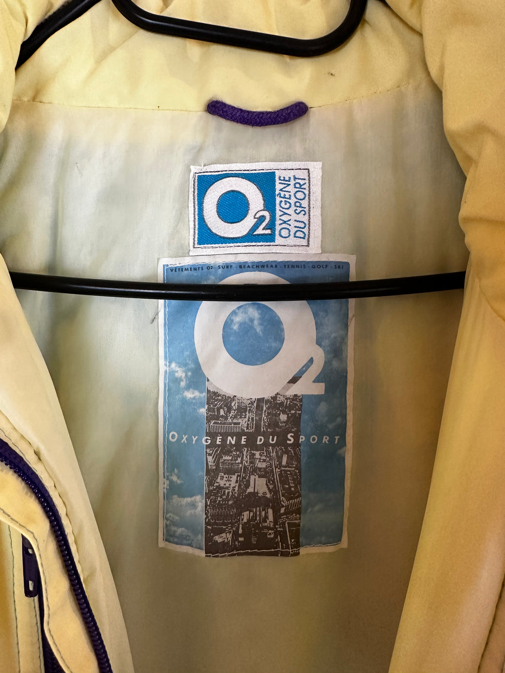 Vintage Skioverall von O2 in blau/lila in M