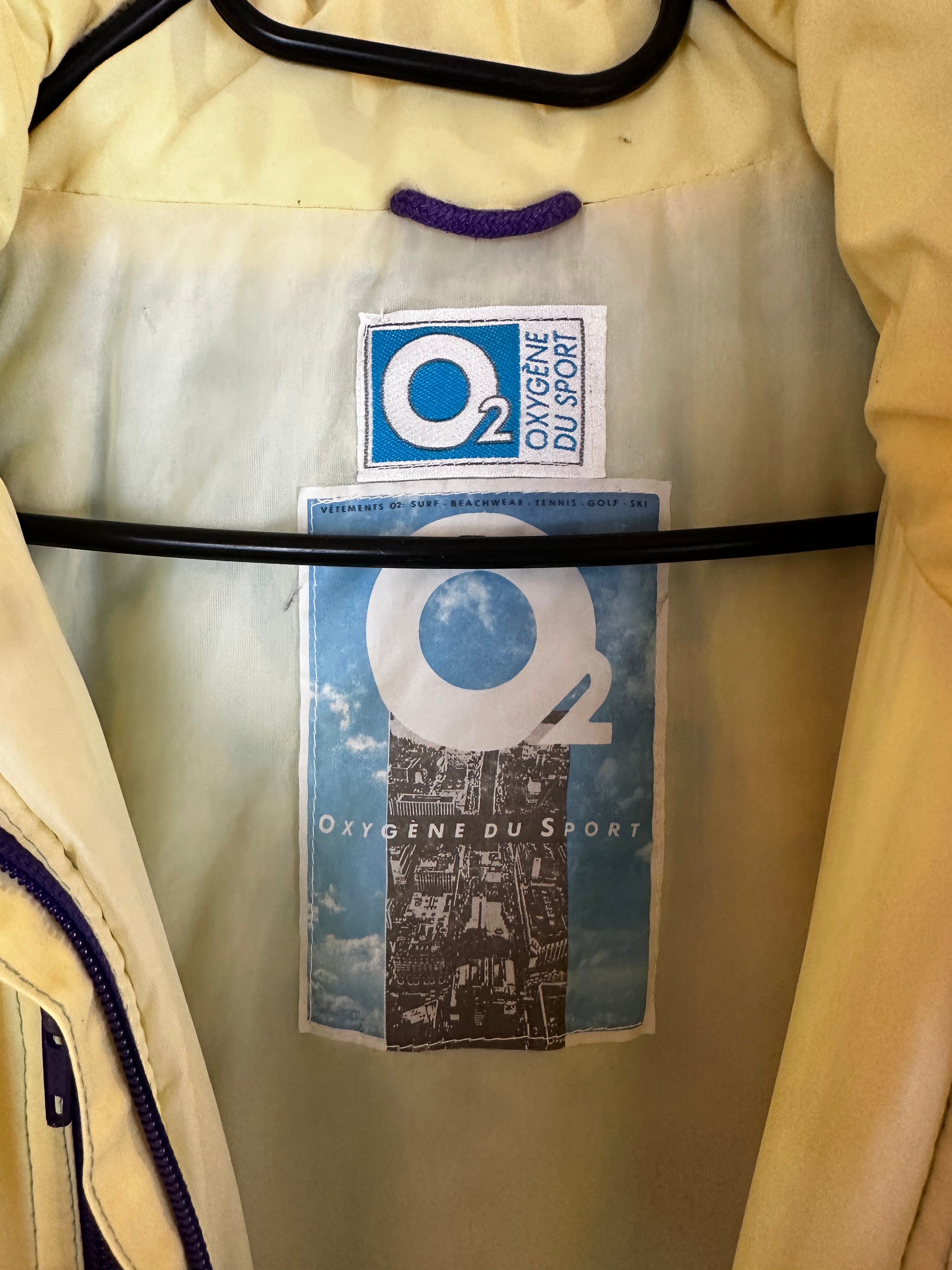 Vintage Skioverall von O2 in blau/lila in M