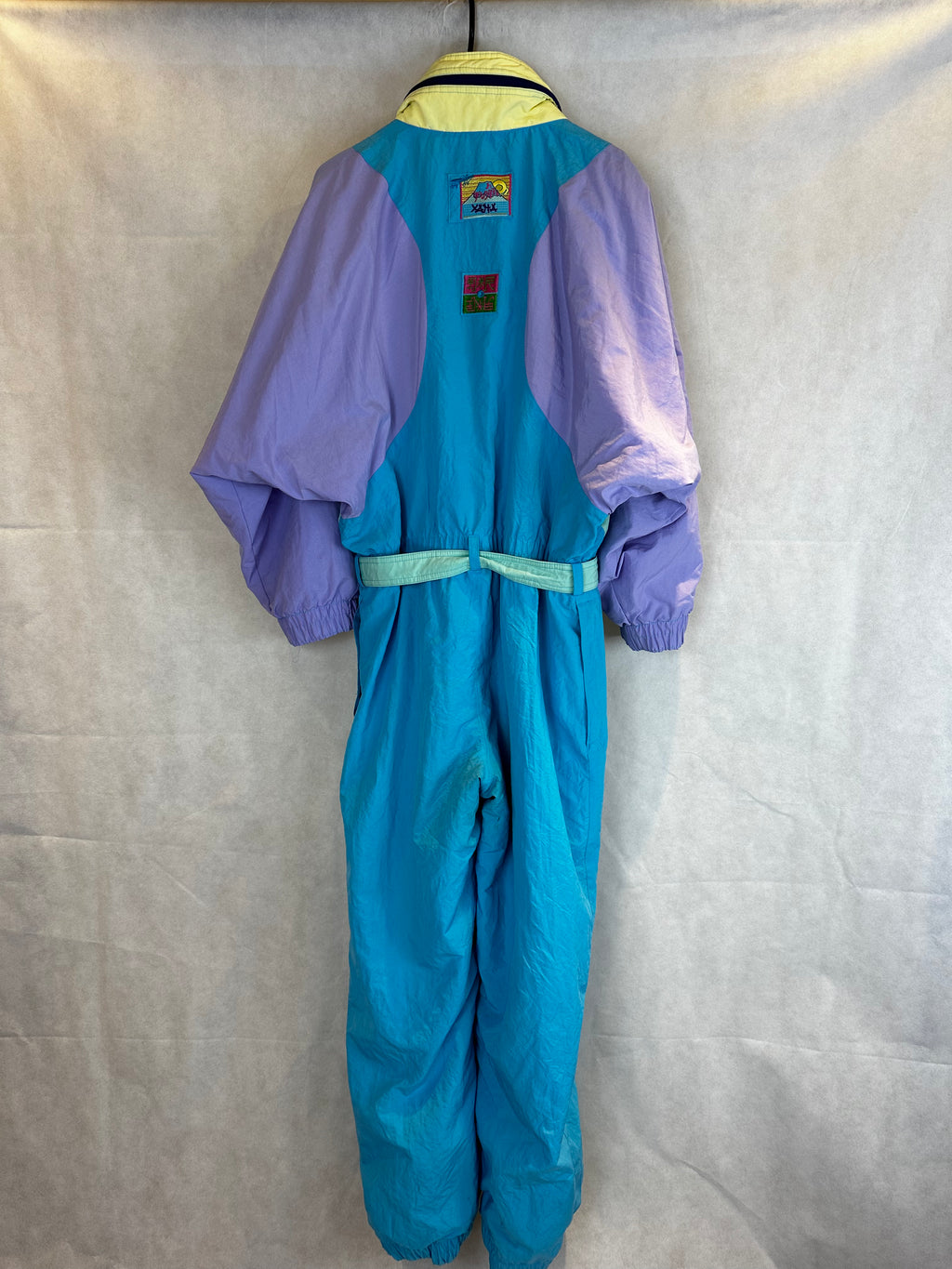 Vintage Skioverall von O2 in blau/lila in M