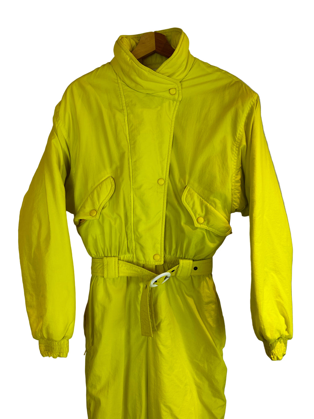 Vintage Skioverall in neon gelb in size M/S