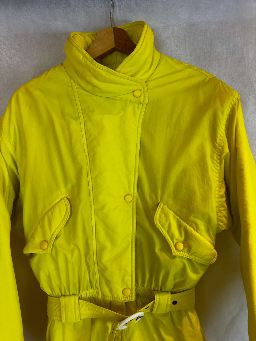 Vintage Skioverall in neon gelb in size M/S