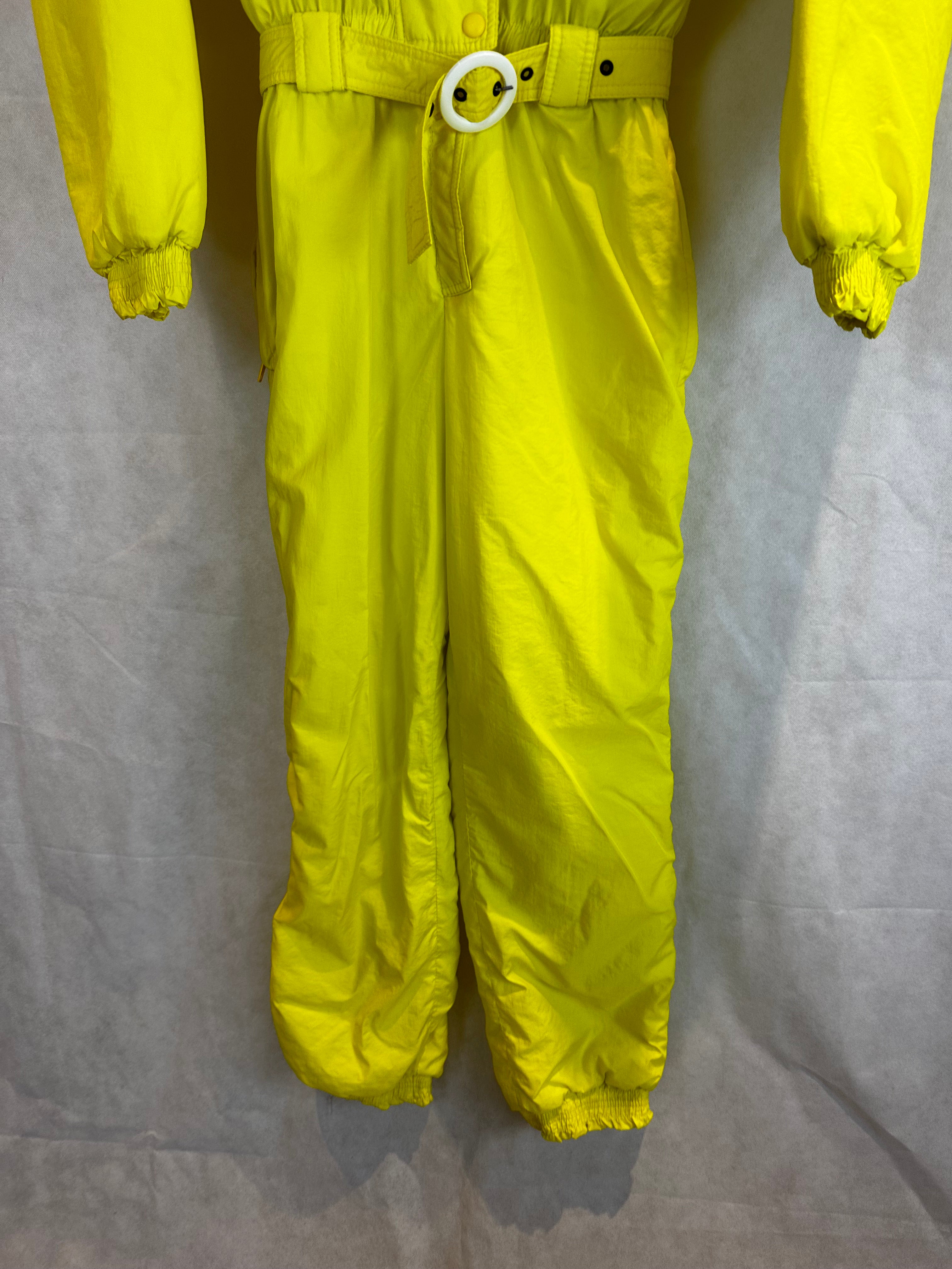 Vintage Skioverall in neon gelb in size M/S