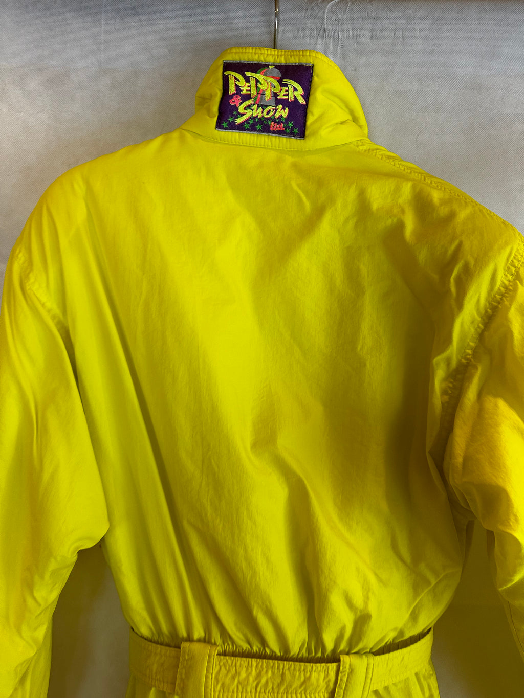 Vintage Skioverall in neon gelb in size M/S