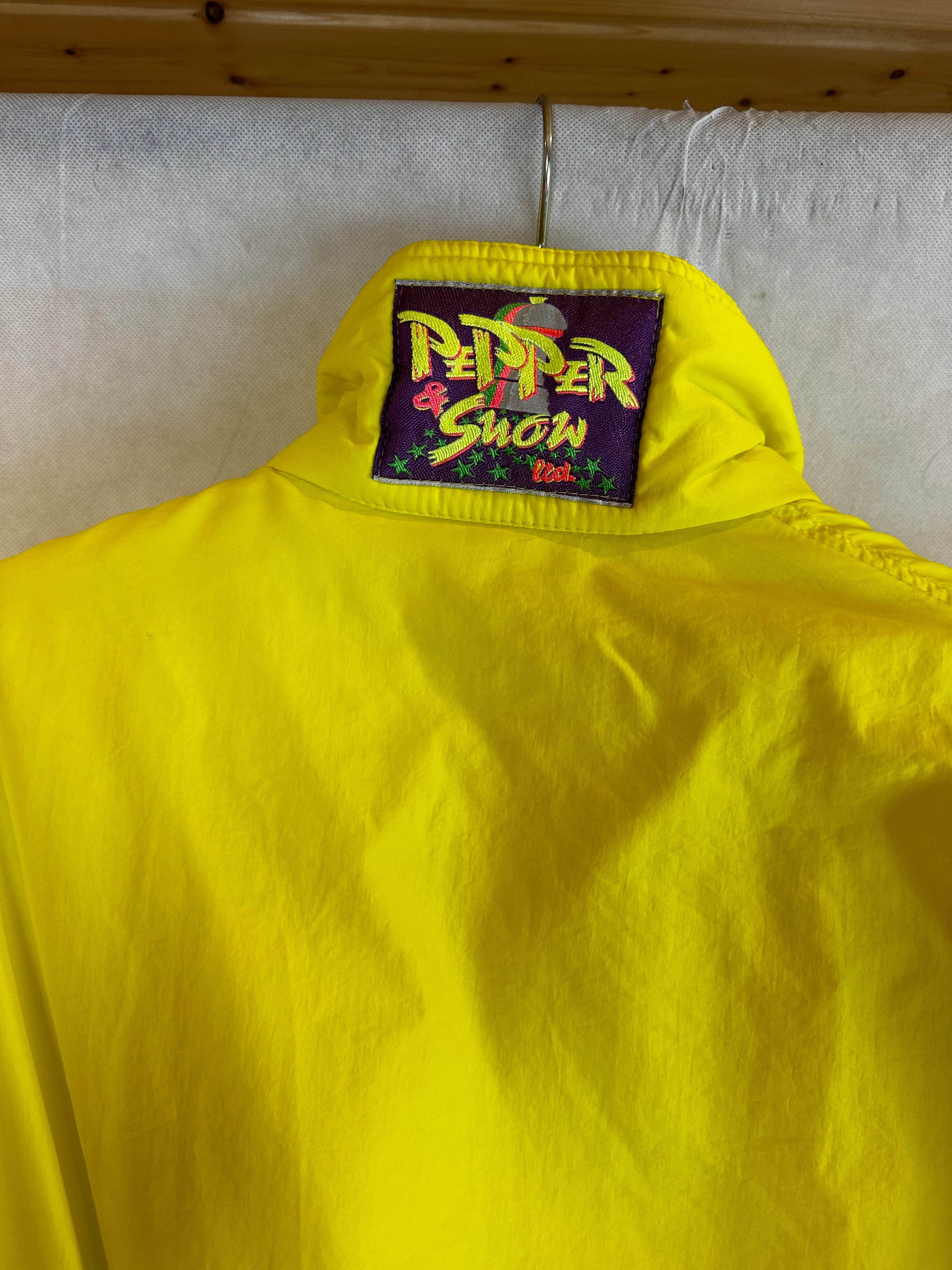Vintage Skioverall in neon gelb in size M/S