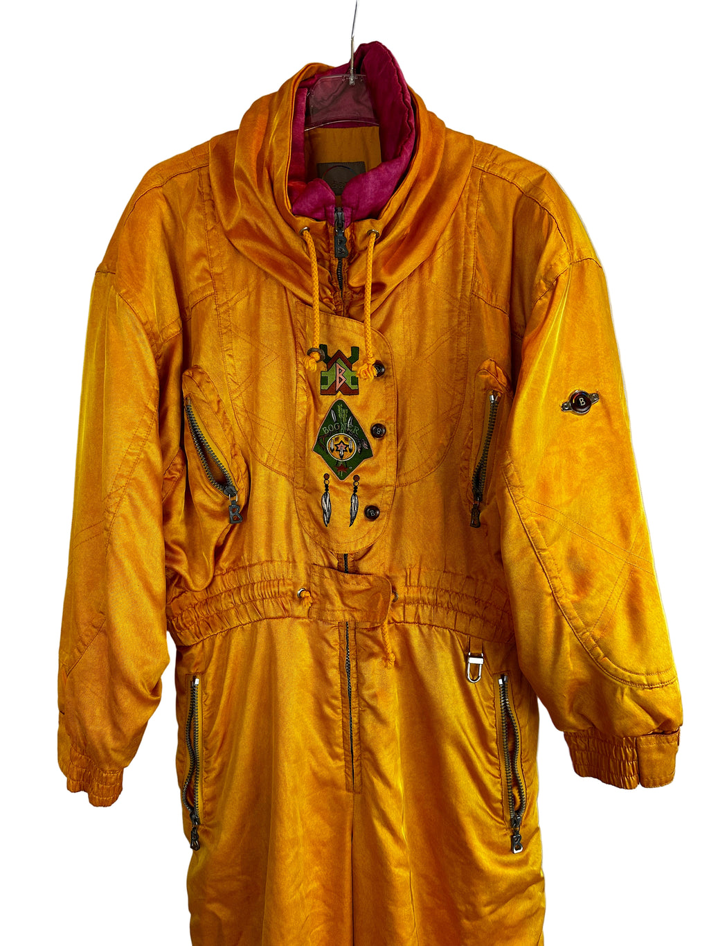 Vintage Skioverall von Bogner in orange in S/M