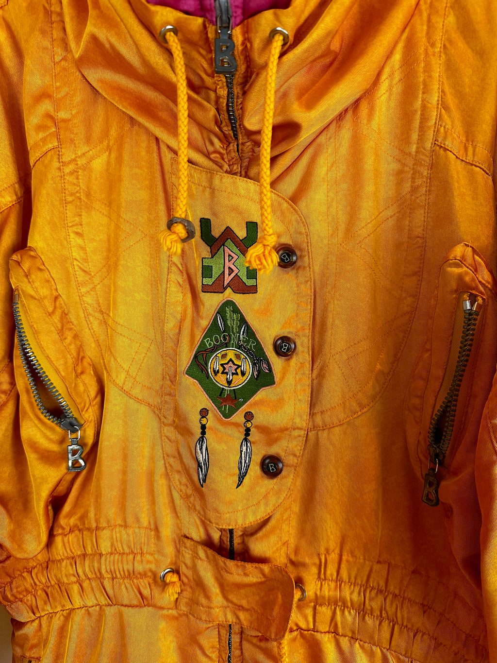 Vintage Skioverall von Bogner in orange in S/M