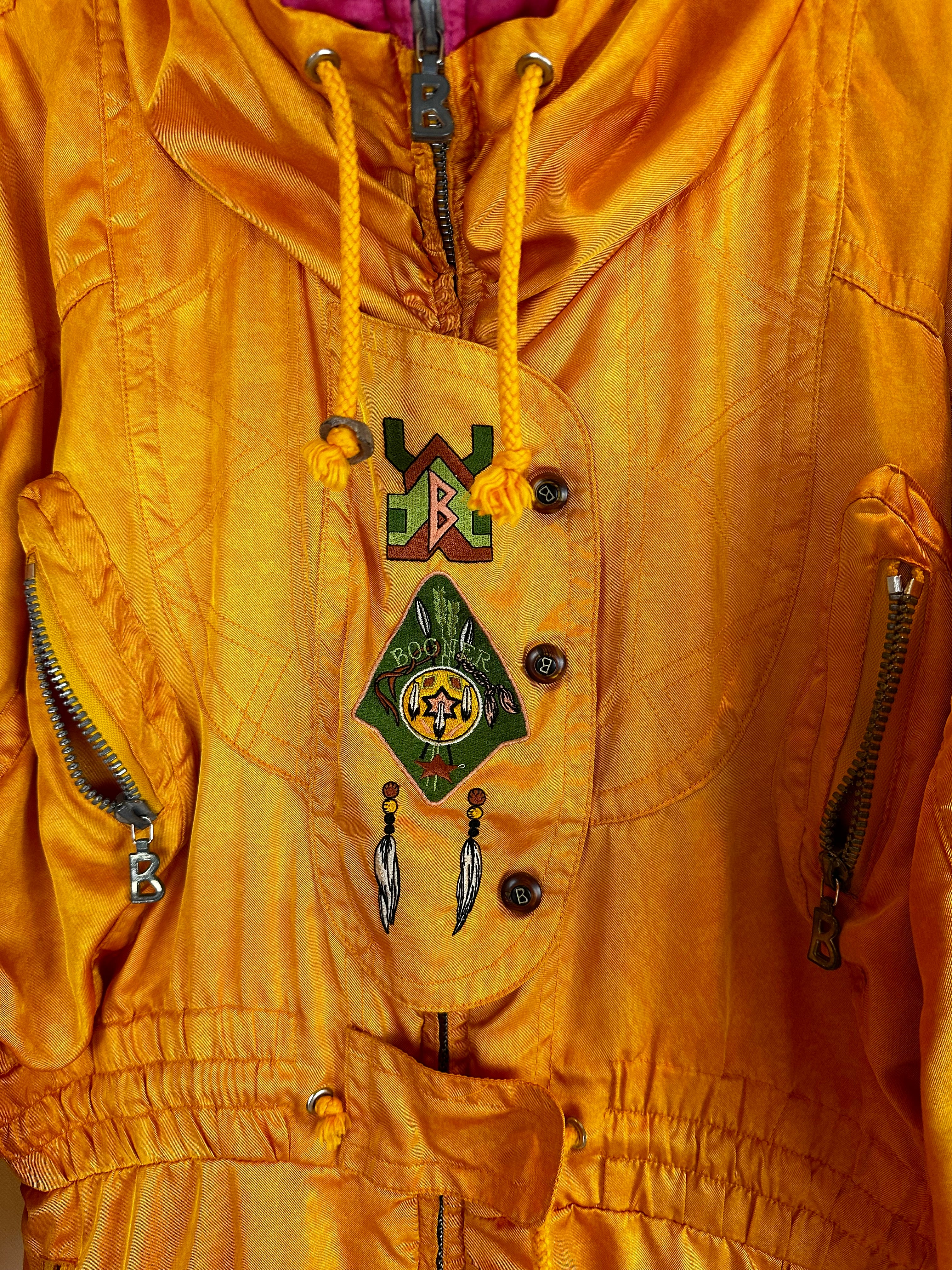 Vintage Skioverall von Bogner in orange in S/M
