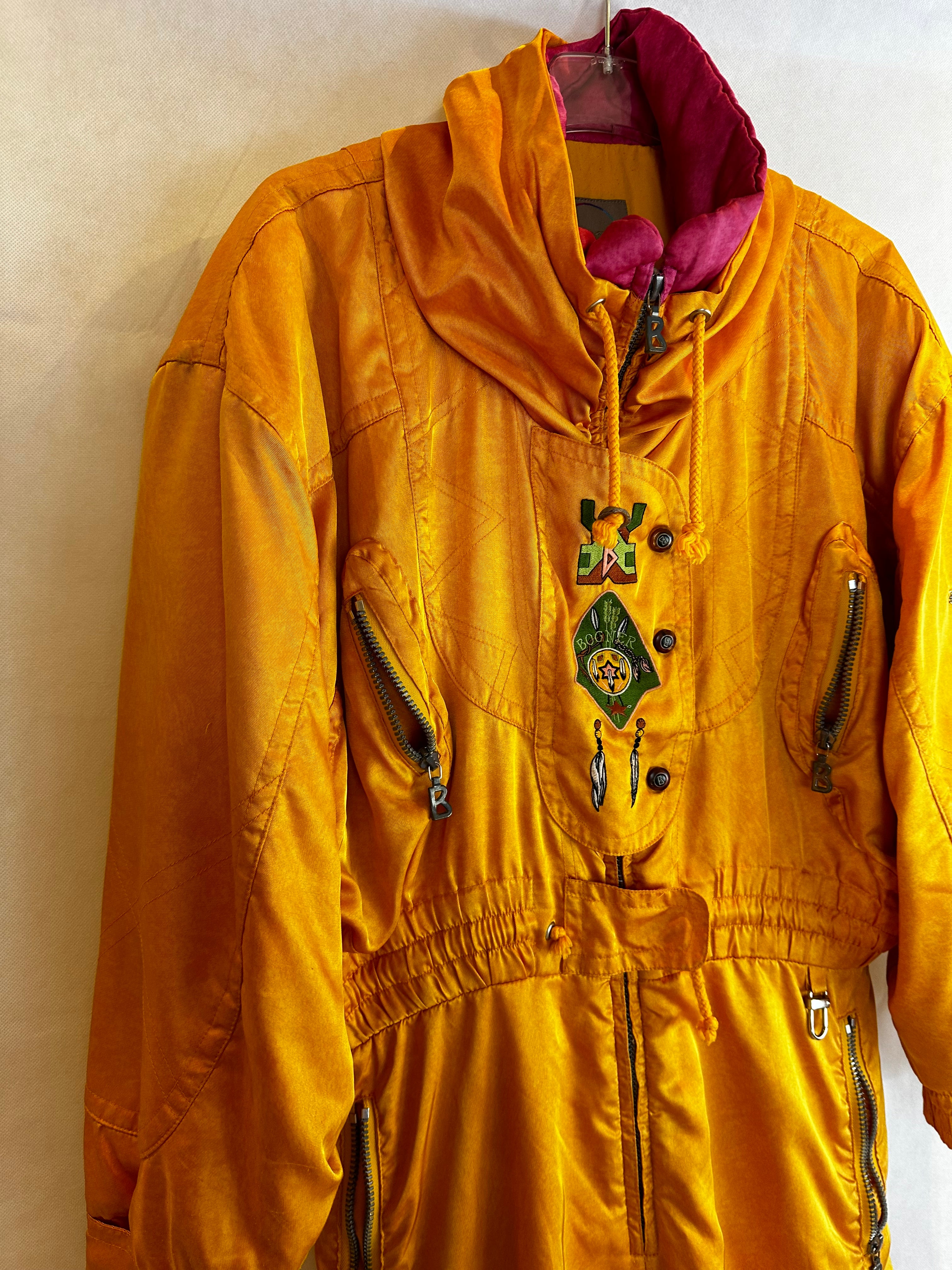 Vintage Skioverall von Bogner in orange in S/M