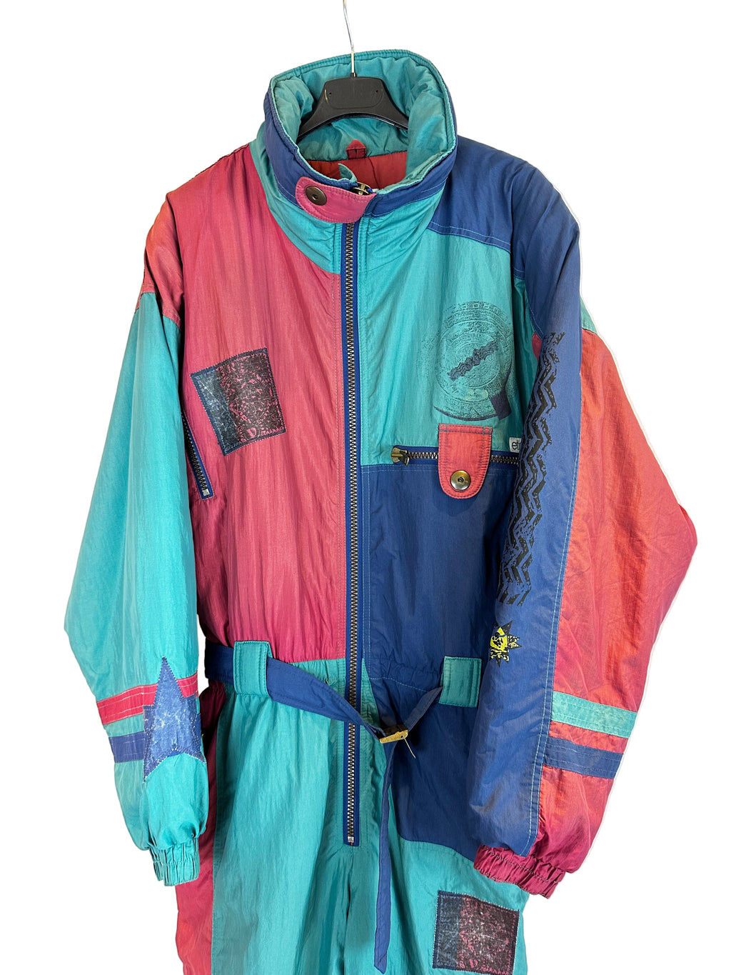 Vintage Skioverall von Etirel in blau M/L Size 50