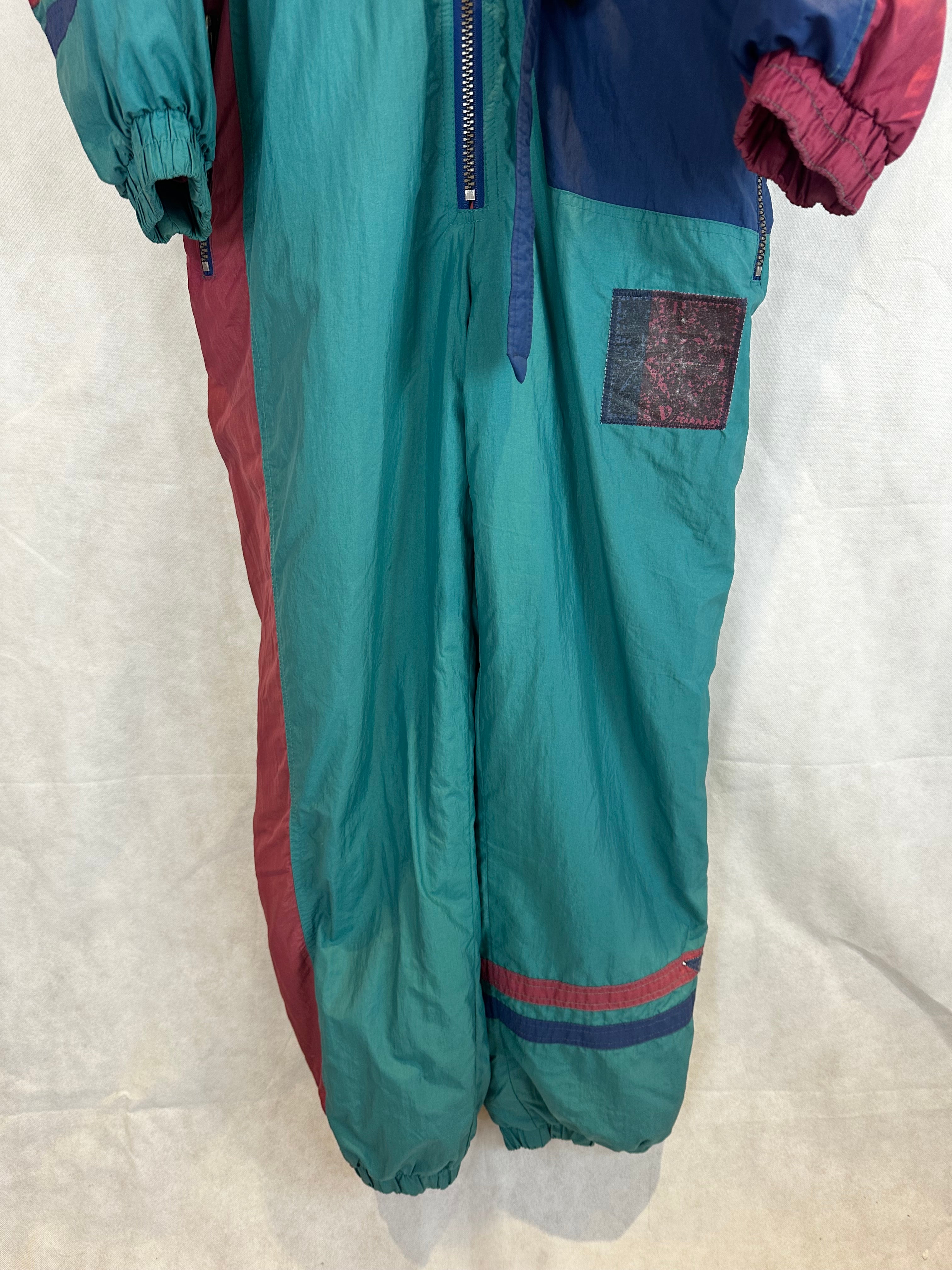 Vintage Skioverall von Etirel in blau M/L Size 50