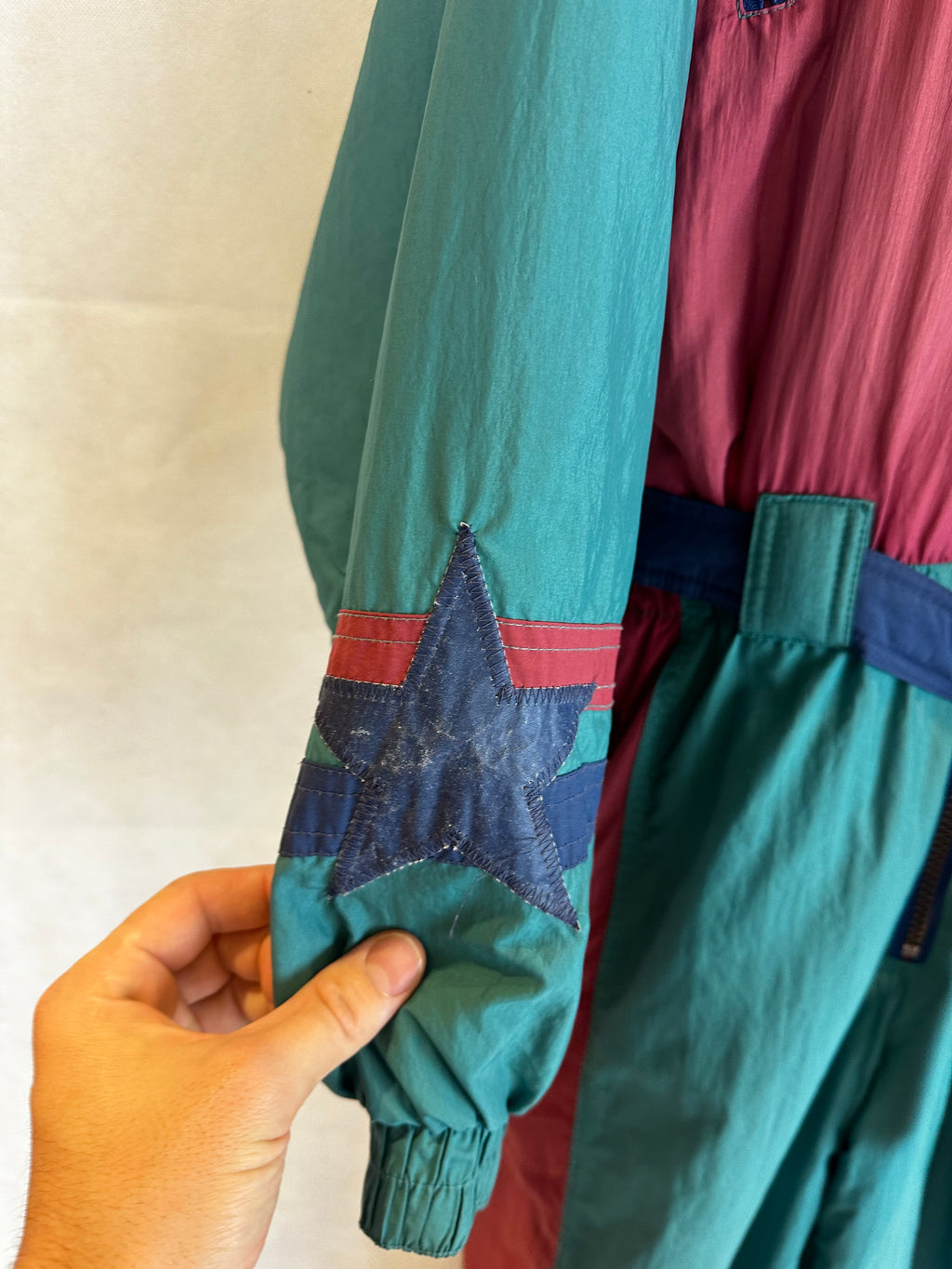 Vintage Skioverall von Etirel in blau M/L Size 50