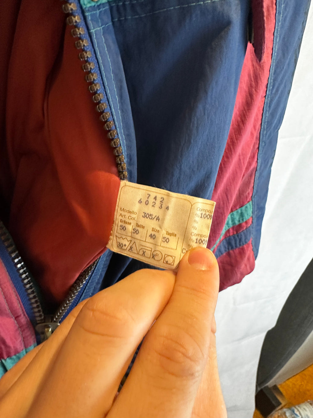 Vintage Skioverall von Etirel in blau M/L Size 50