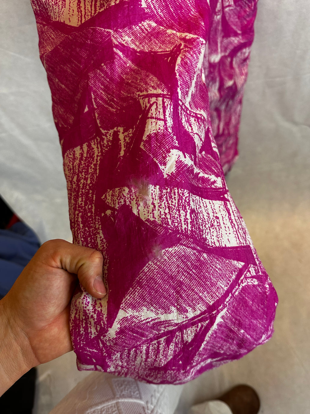 Vintage Skioverall in rosa/weiss in M Size 48