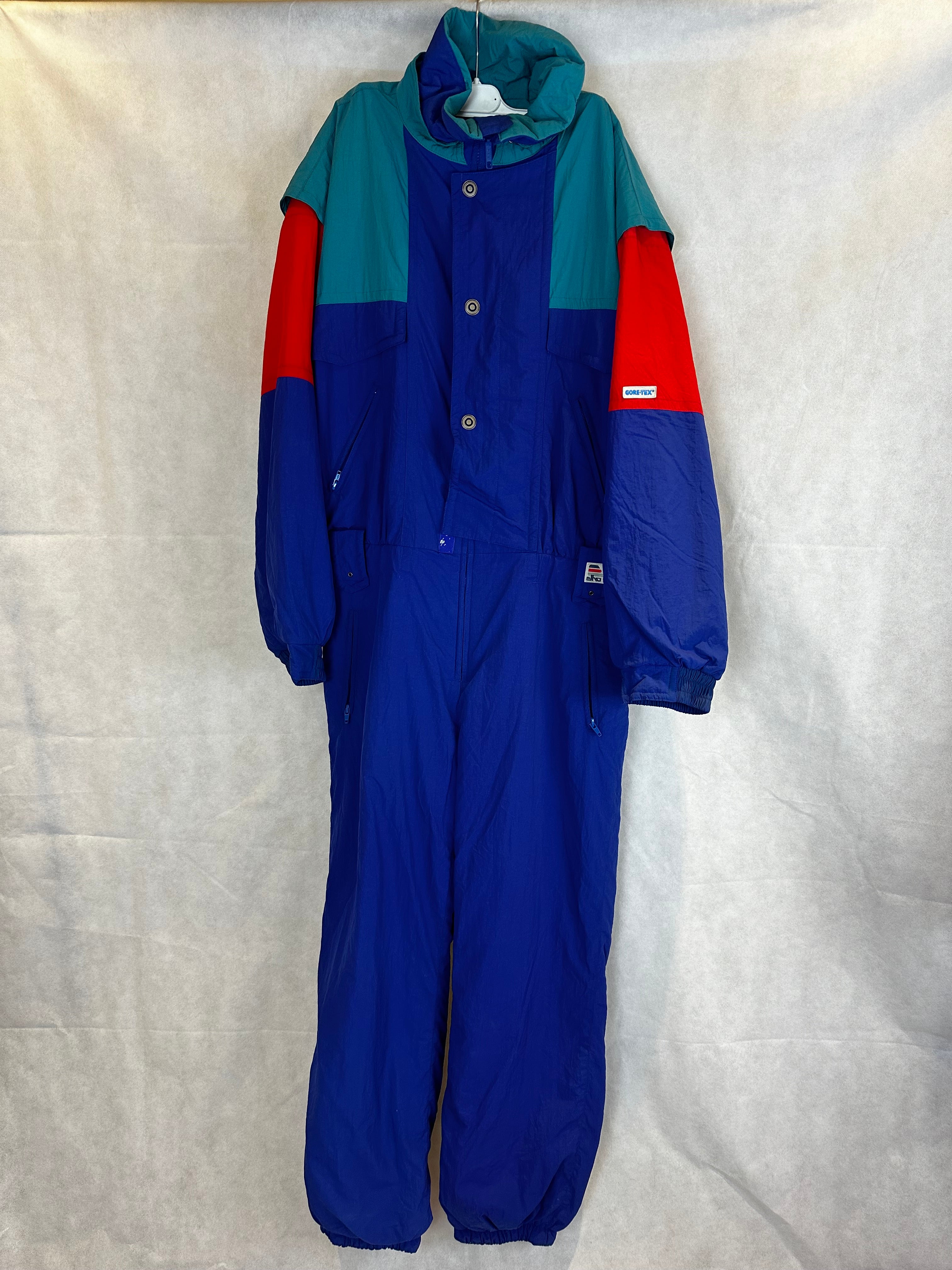 Vintage Skioverall von ELHO in blau in M