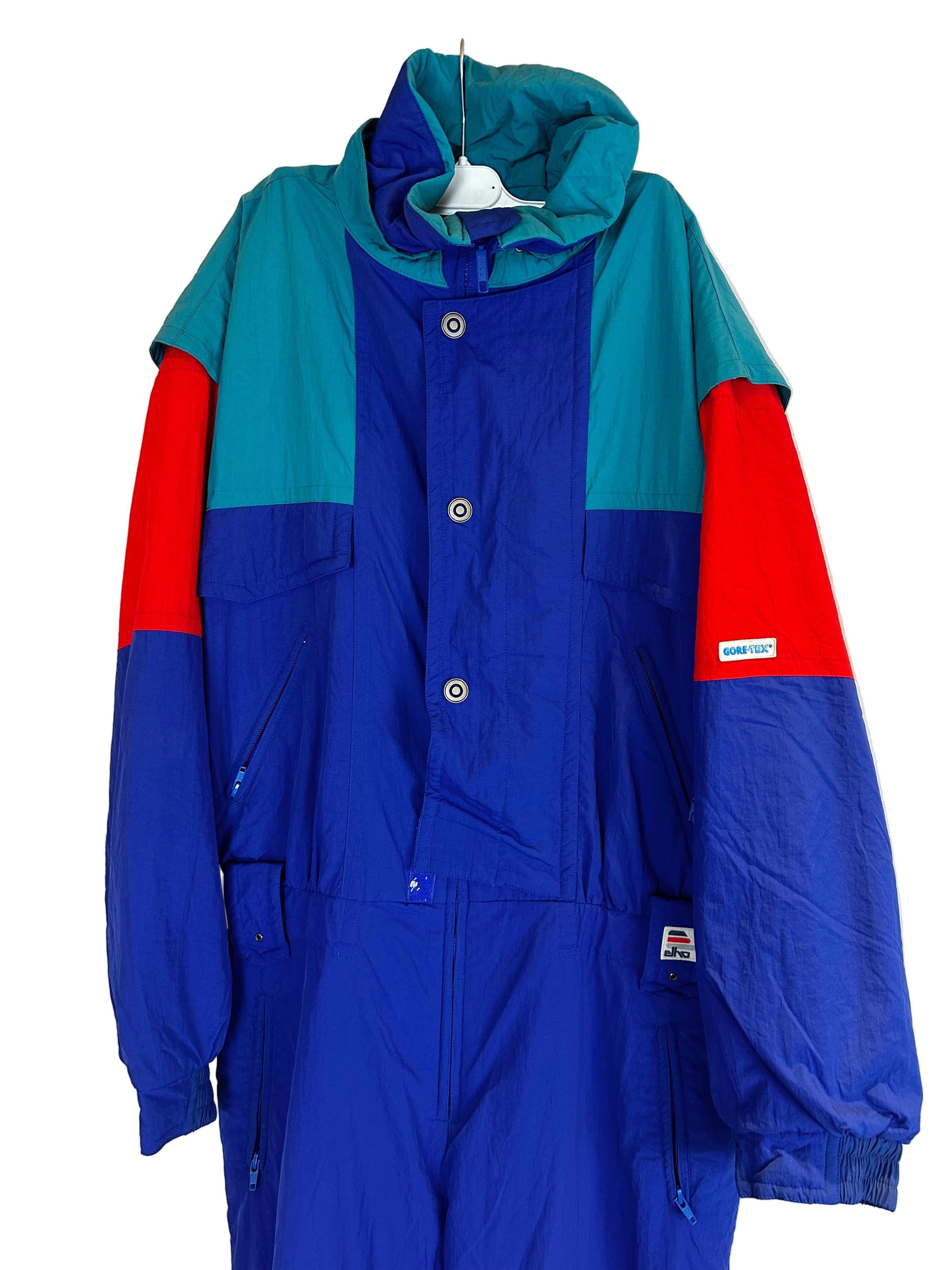 Vintage Skioverall von ELHO in blau in M