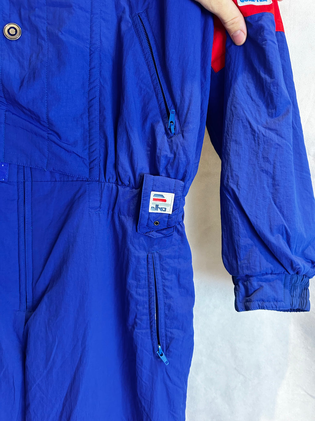 Vintage Skioverall von ELHO in blau in M