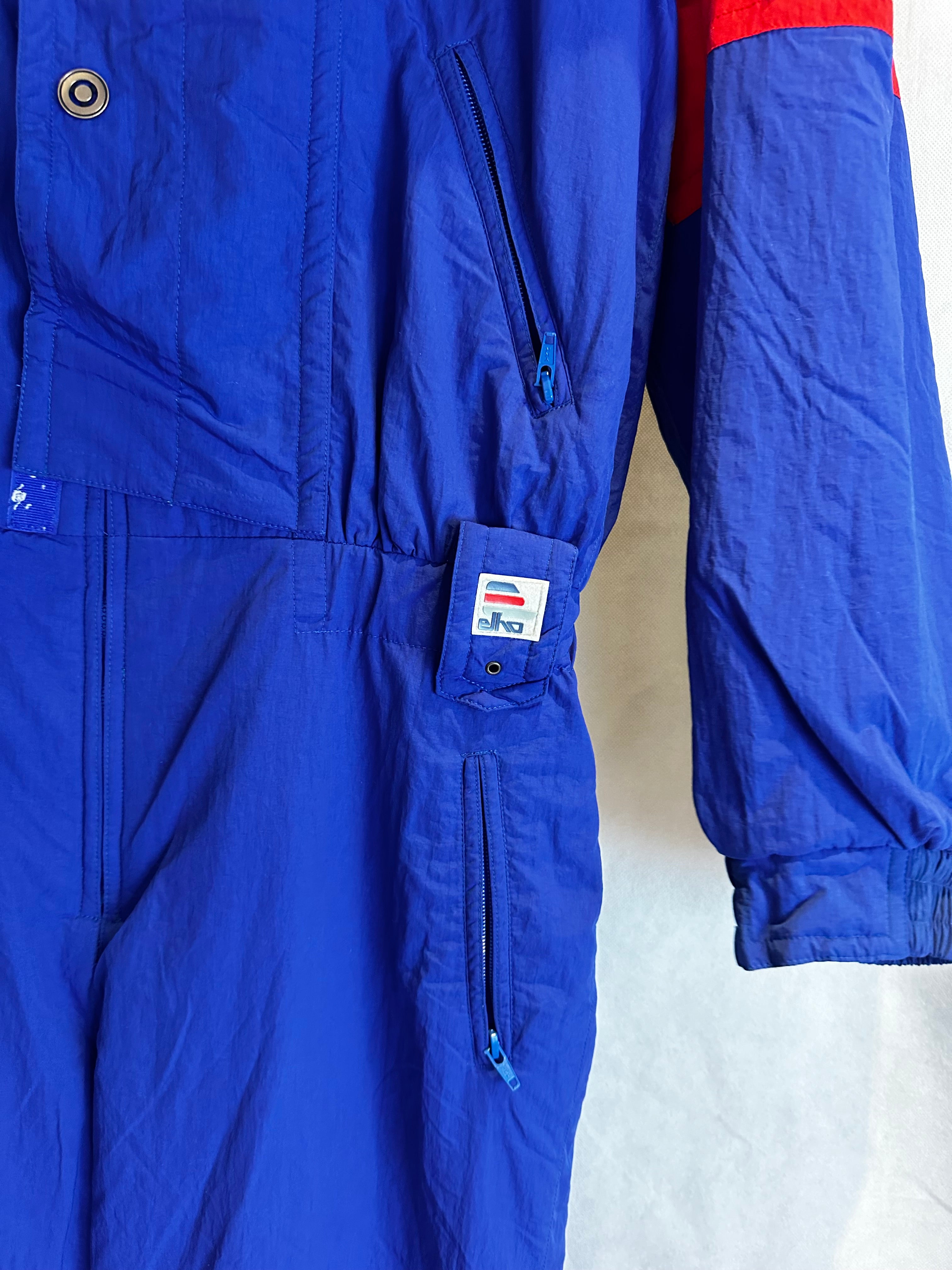 Vintage Skioverall von ELHO in blau in M