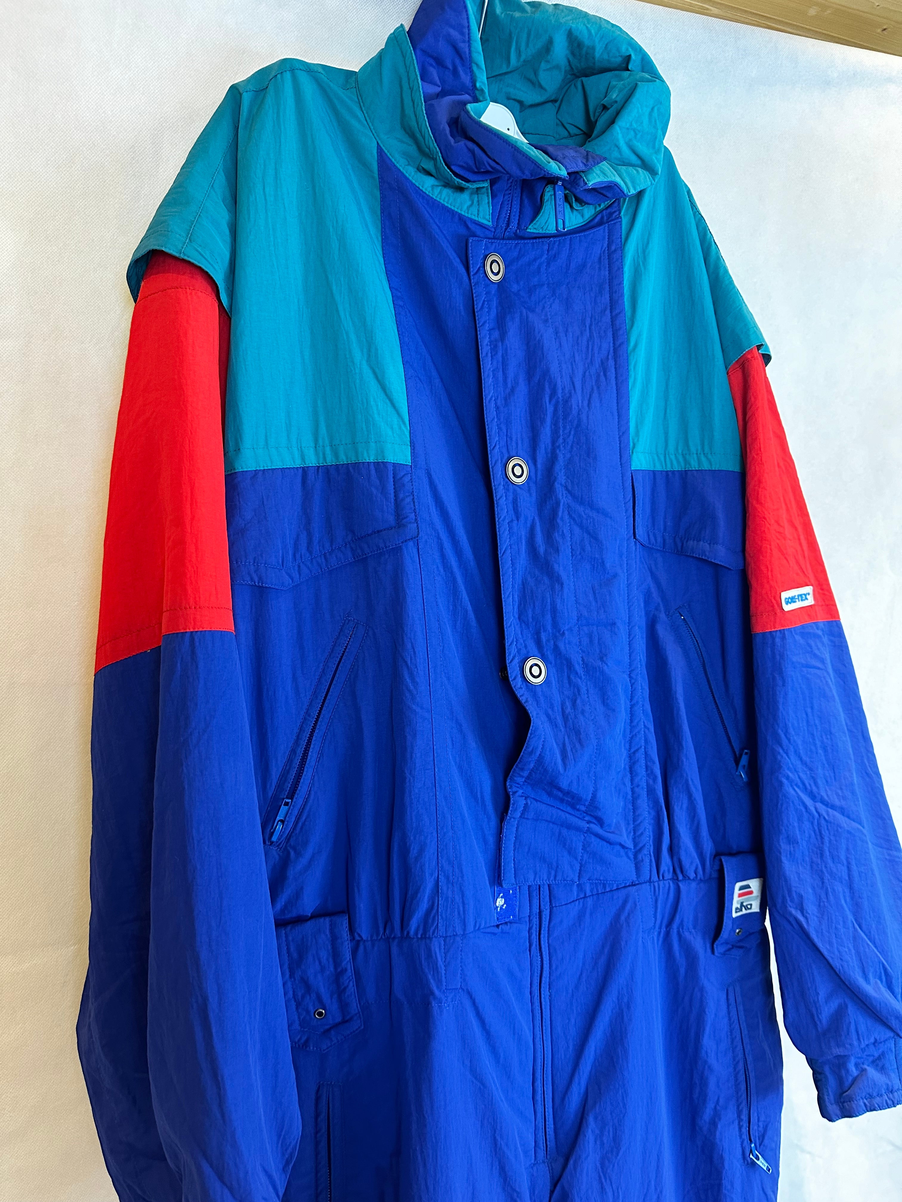 Vintage Skioverall von ELHO in blau in M